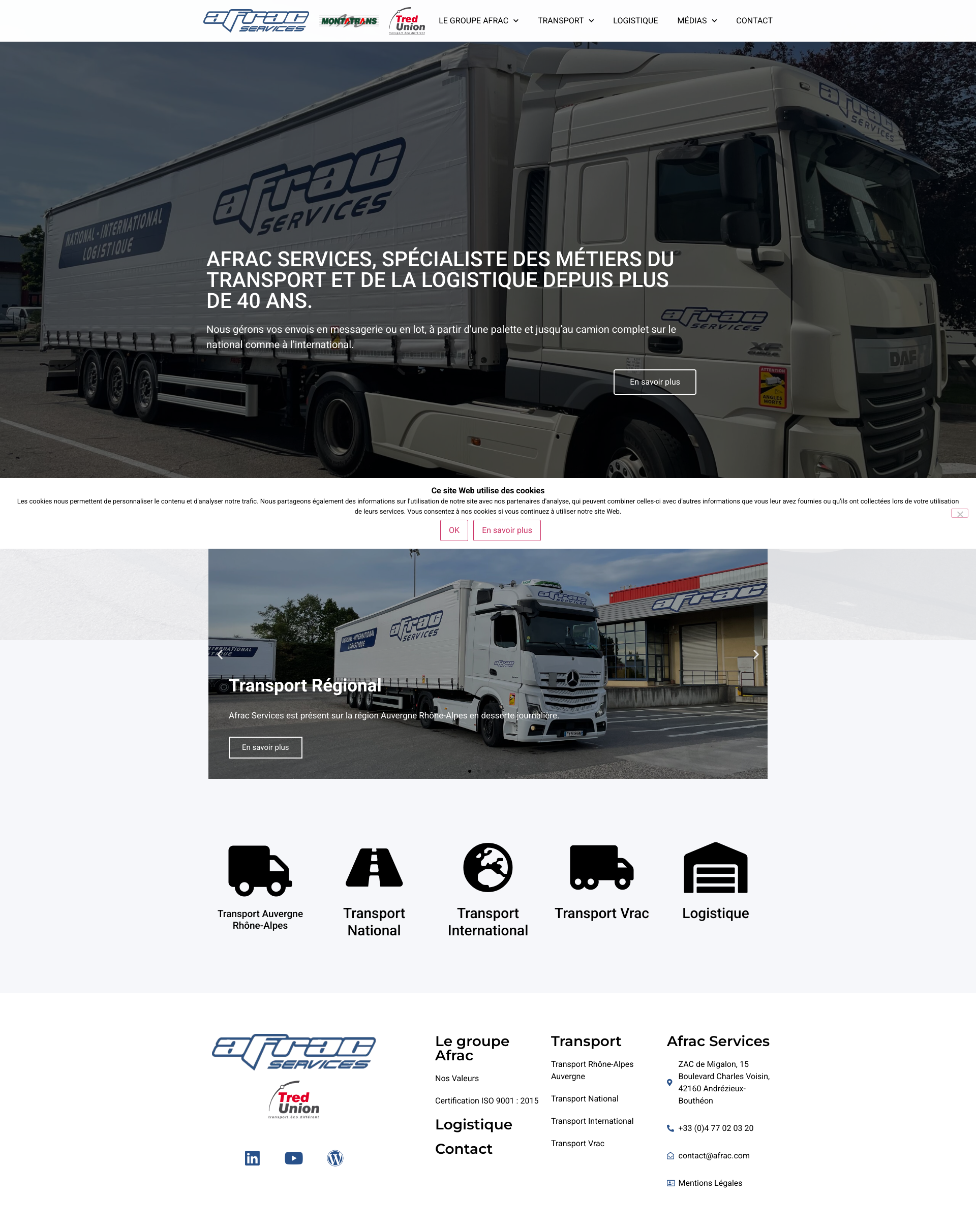 Aperçu du site