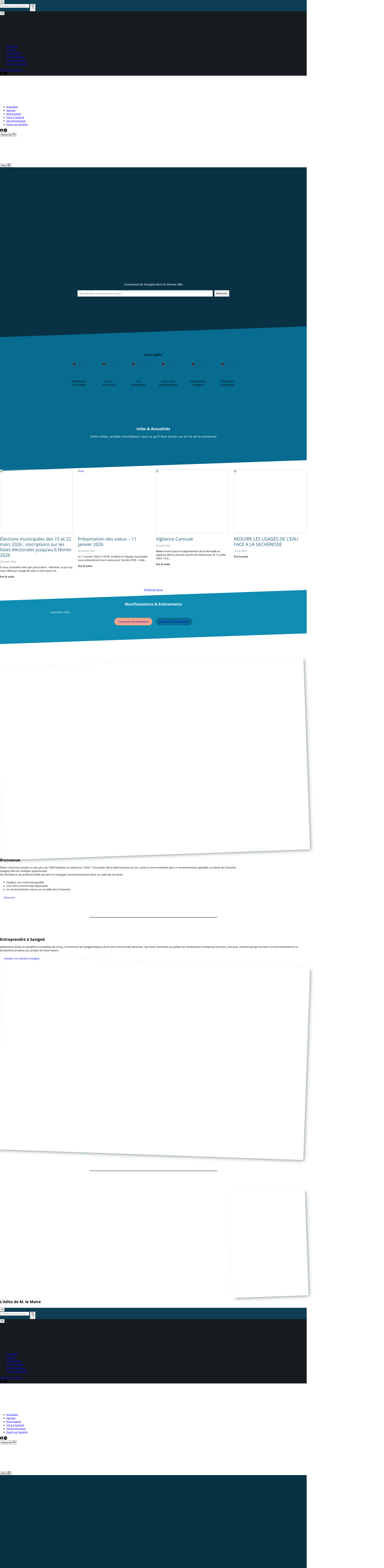Aperçu du site