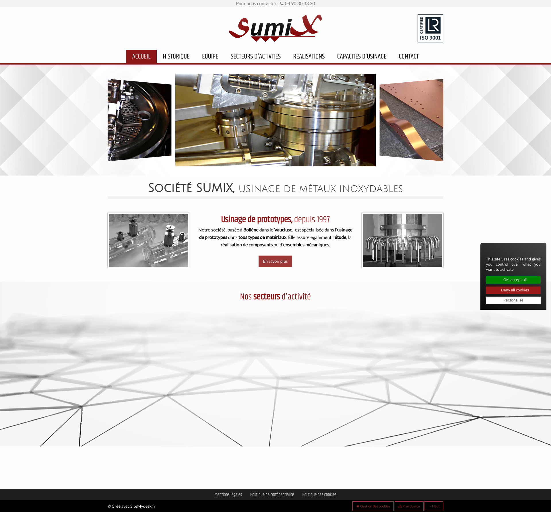 Aperçu du site