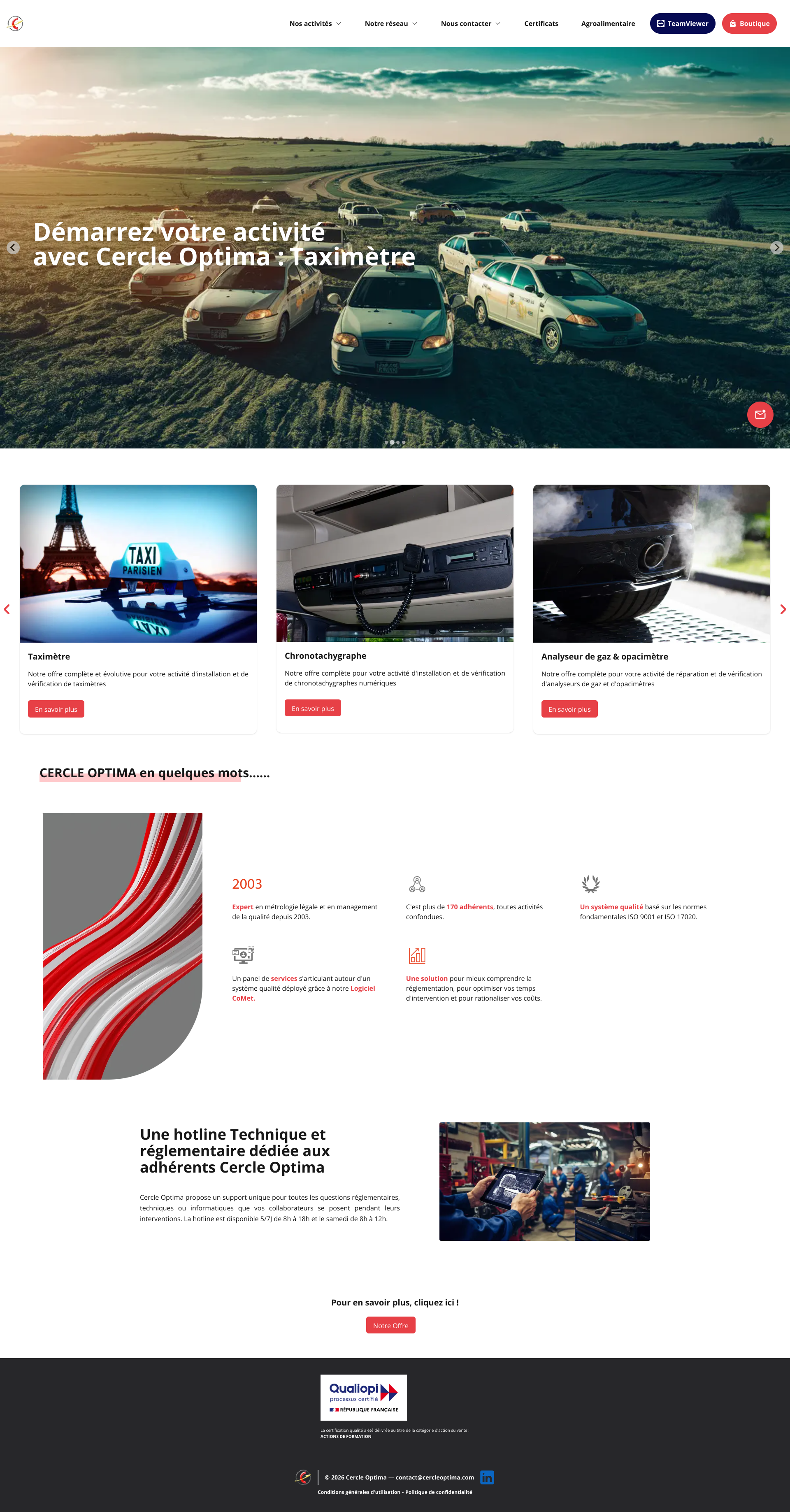 Aperçu du site