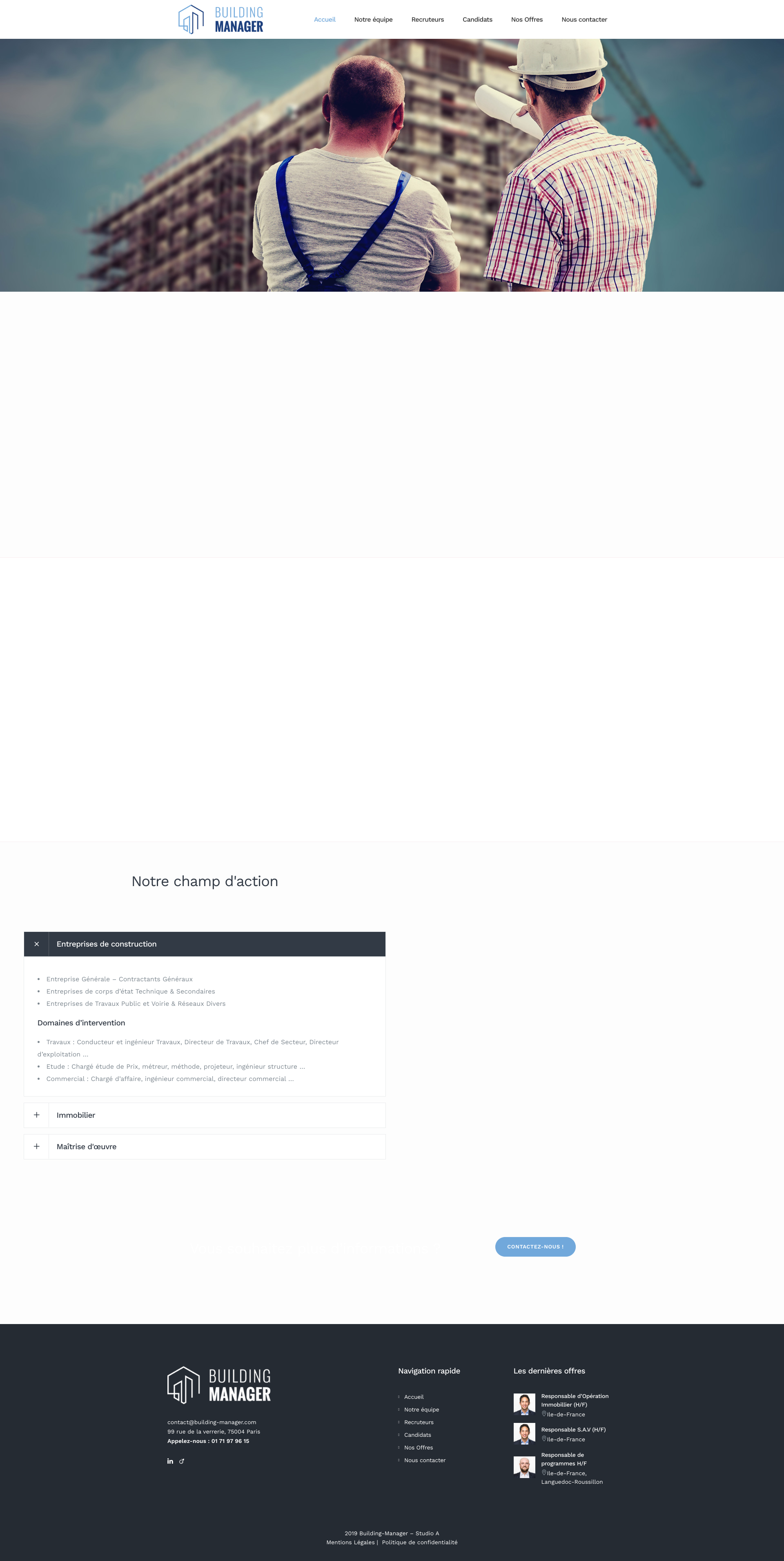 Aperçu du site