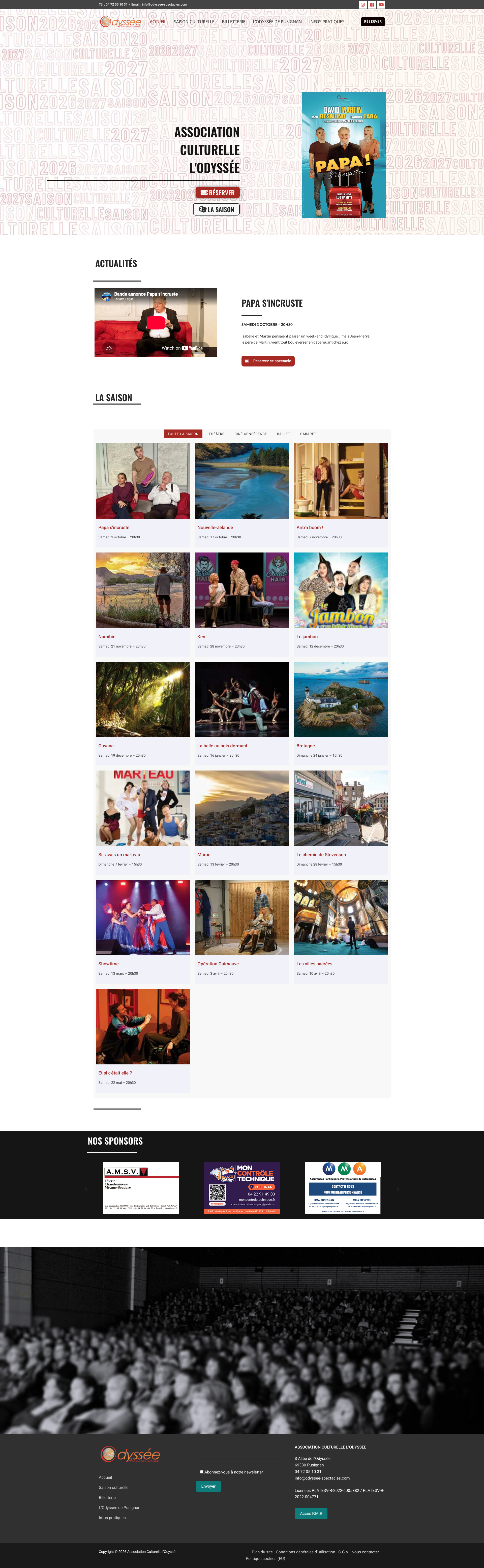 Aperçu du site