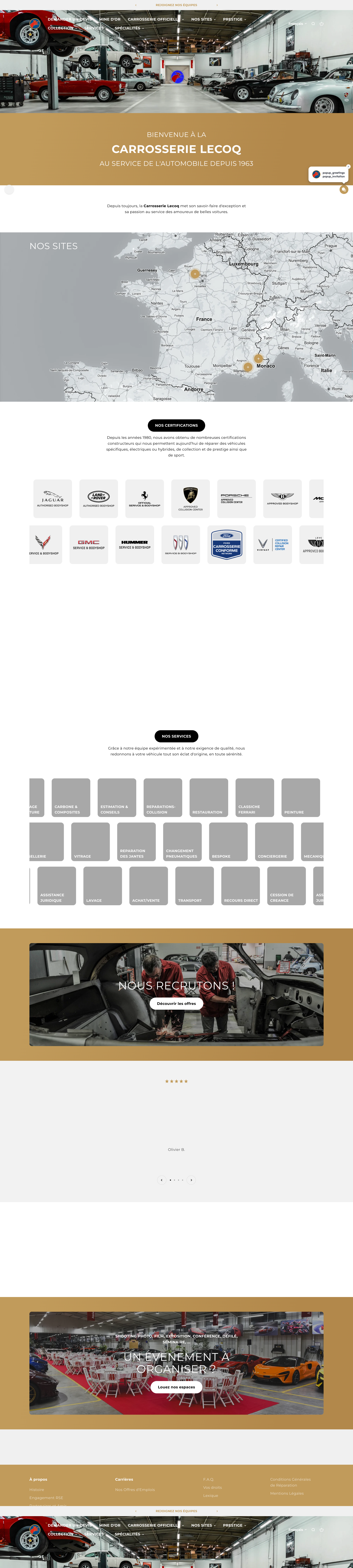 Aperçu du site