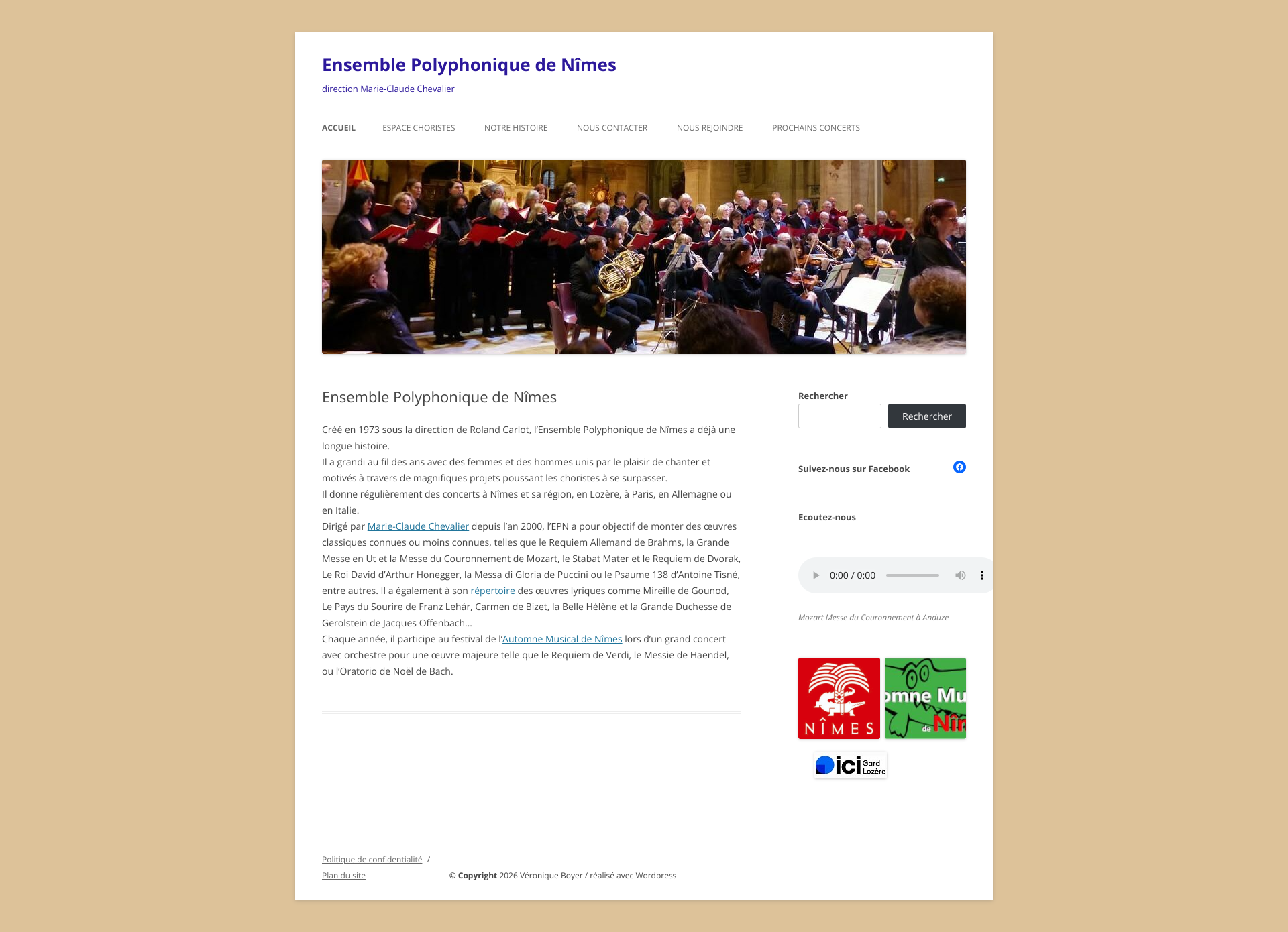 Aperçu du site