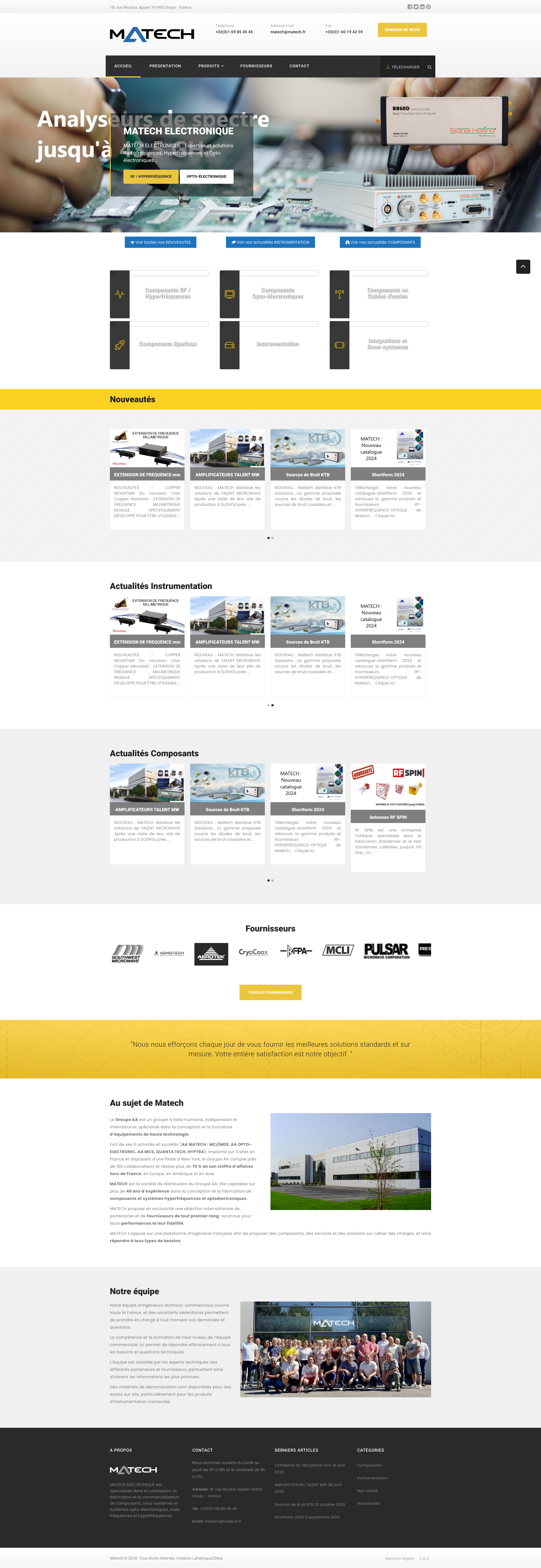Aperçu du site