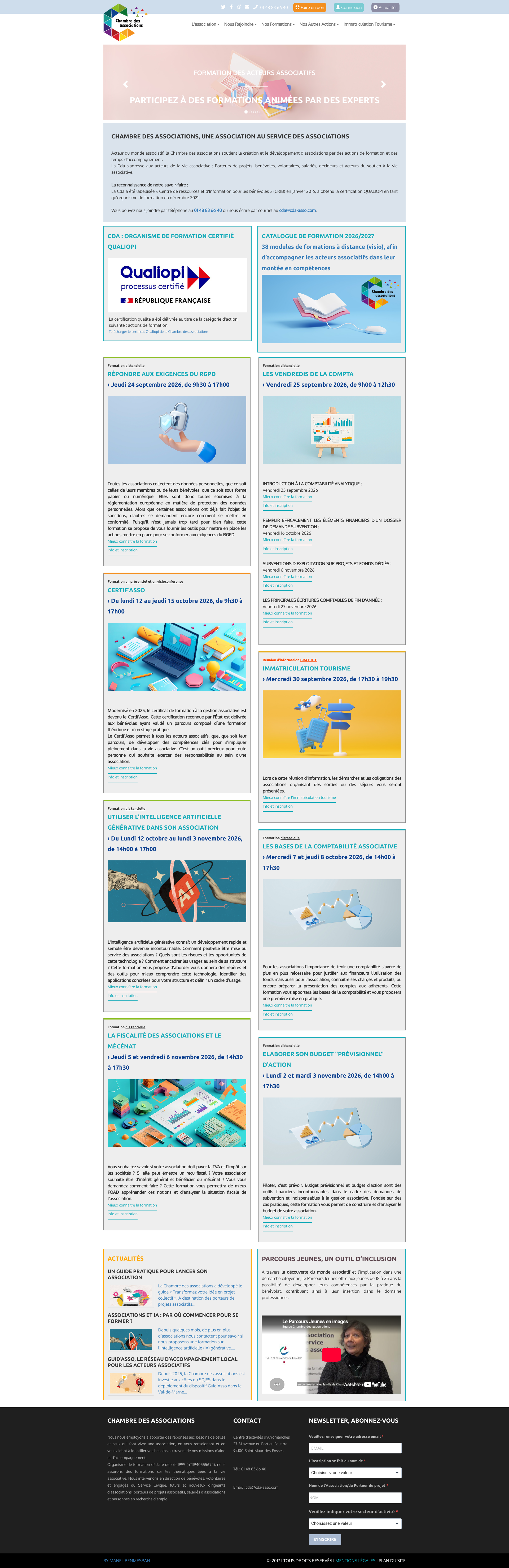 Aperçu du site