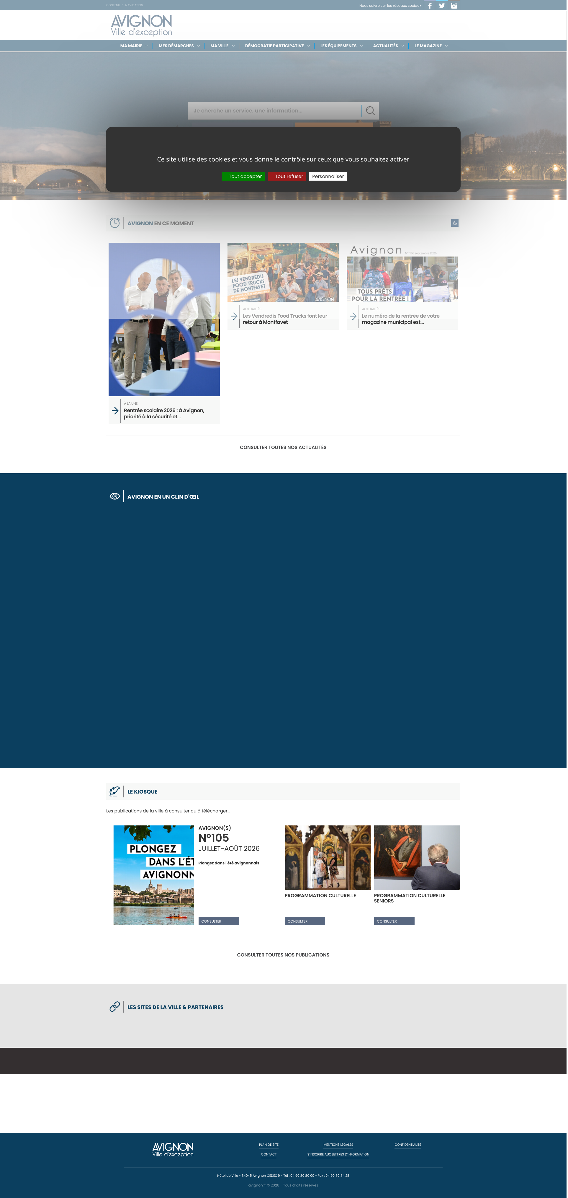 Aperçu du site