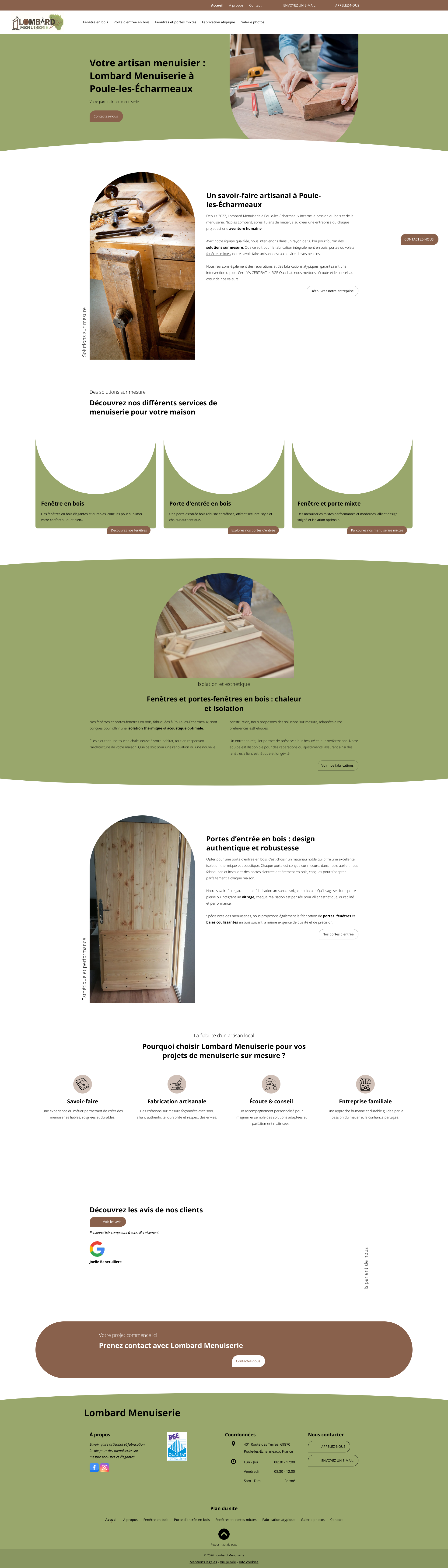 Aperçu du site
