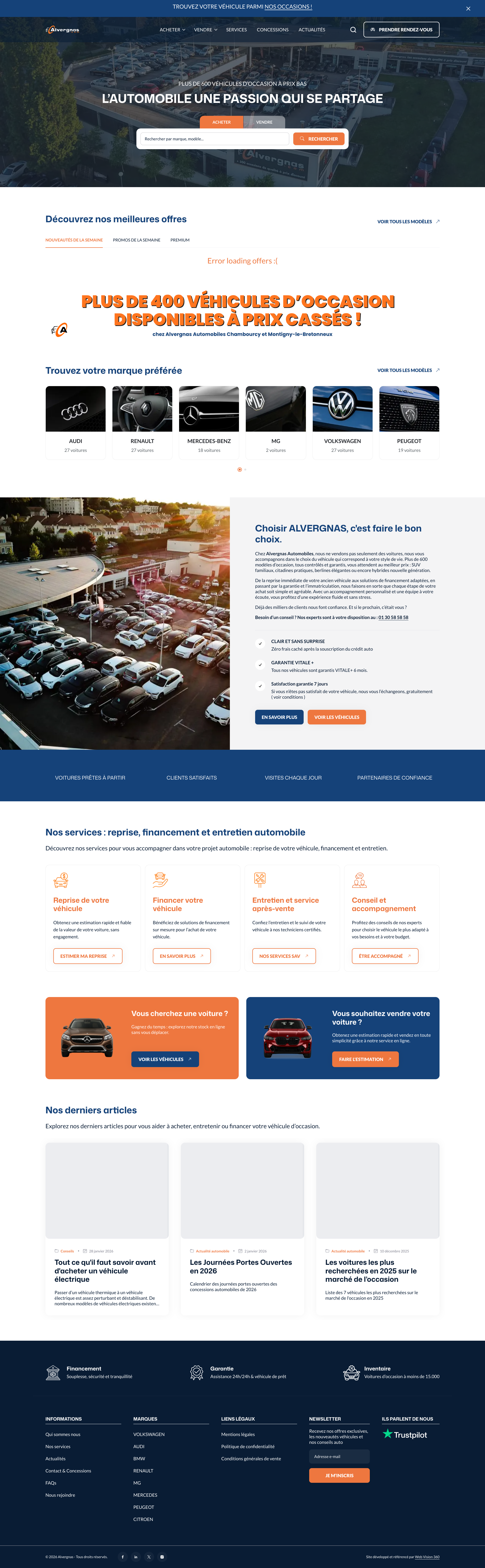Aperçu du site