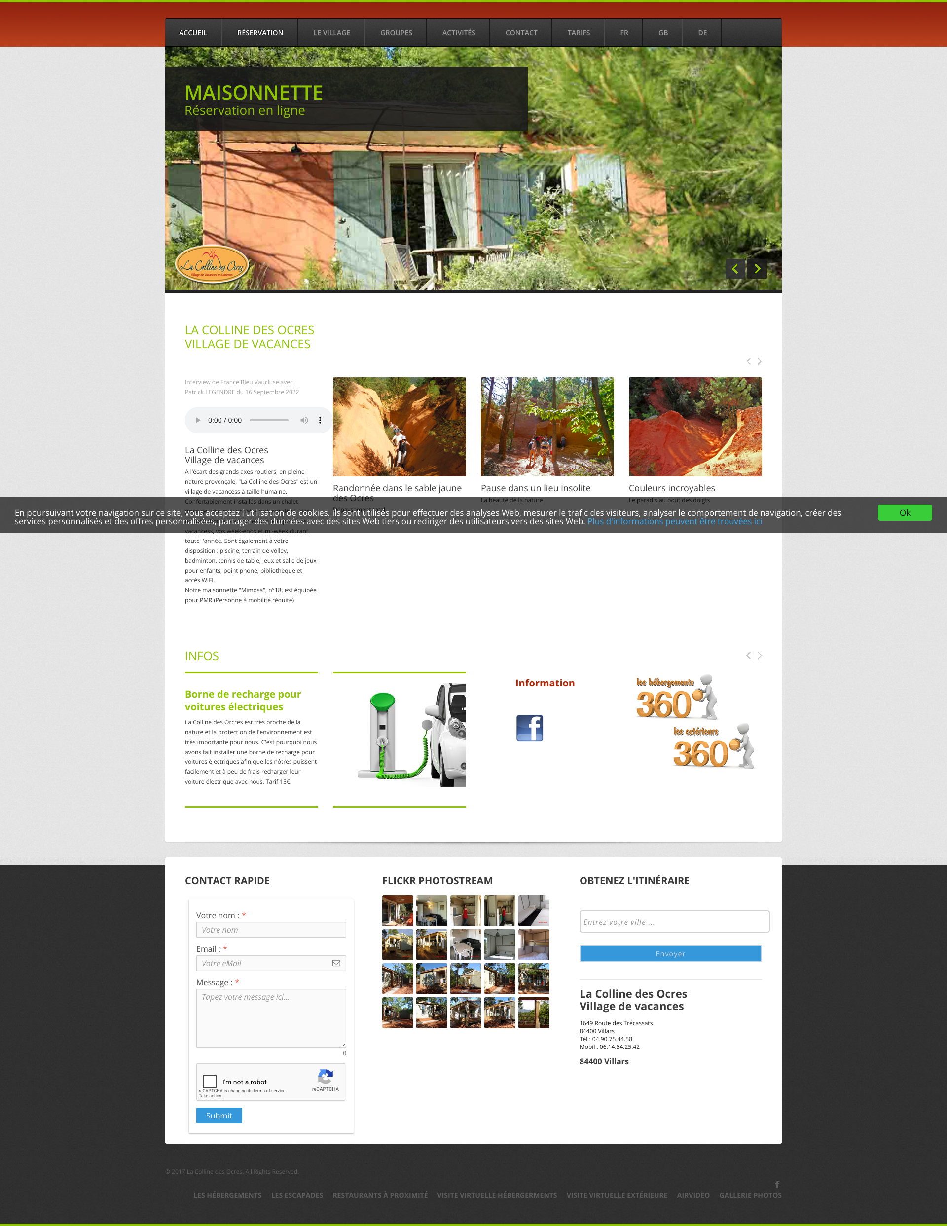 Aperçu du site