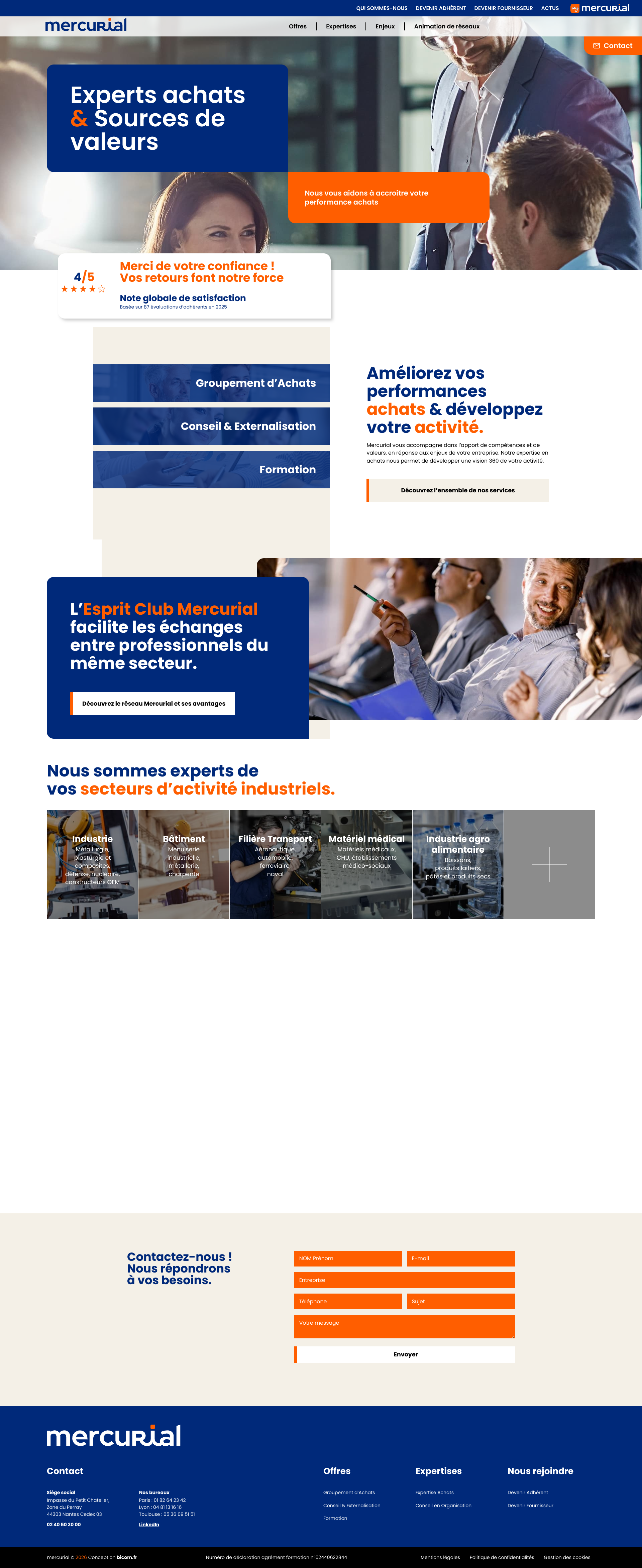 Aperçu du site