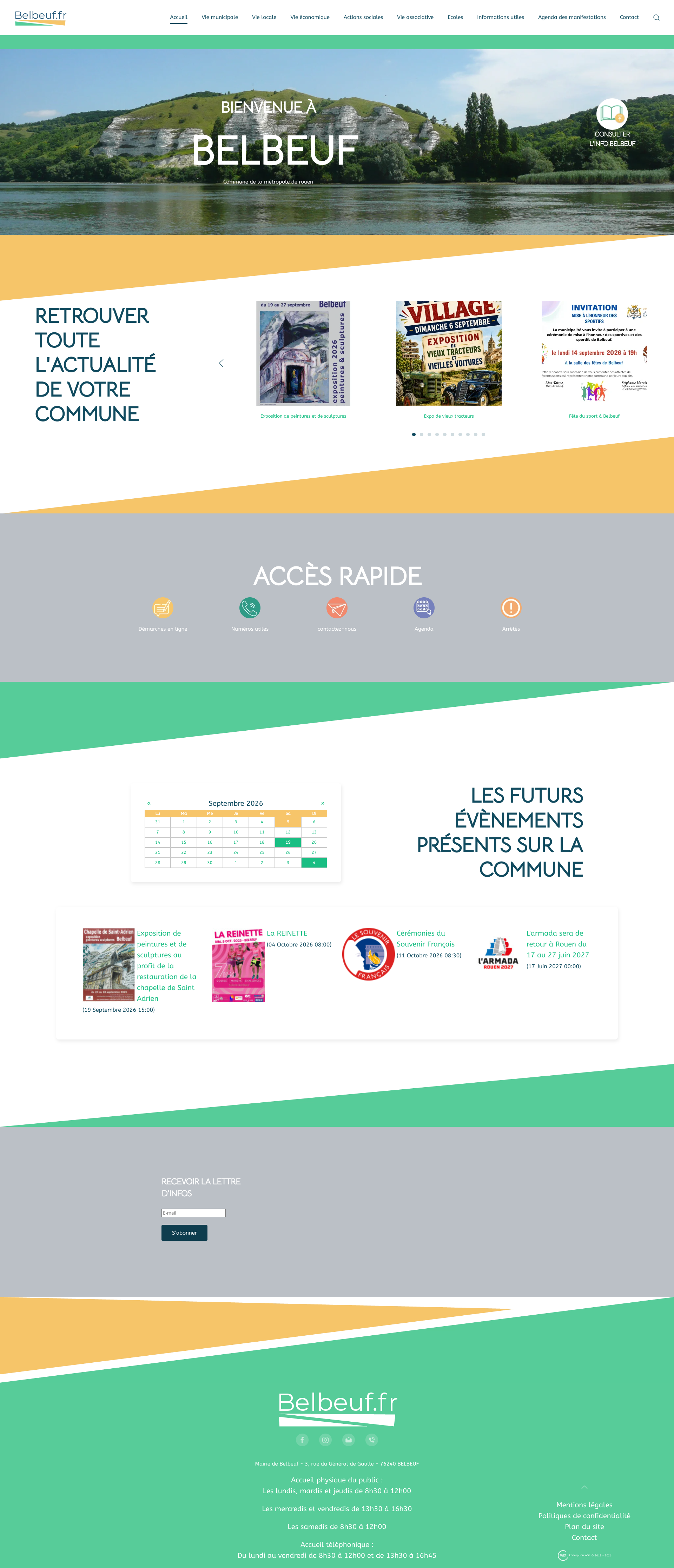 Aperçu du site