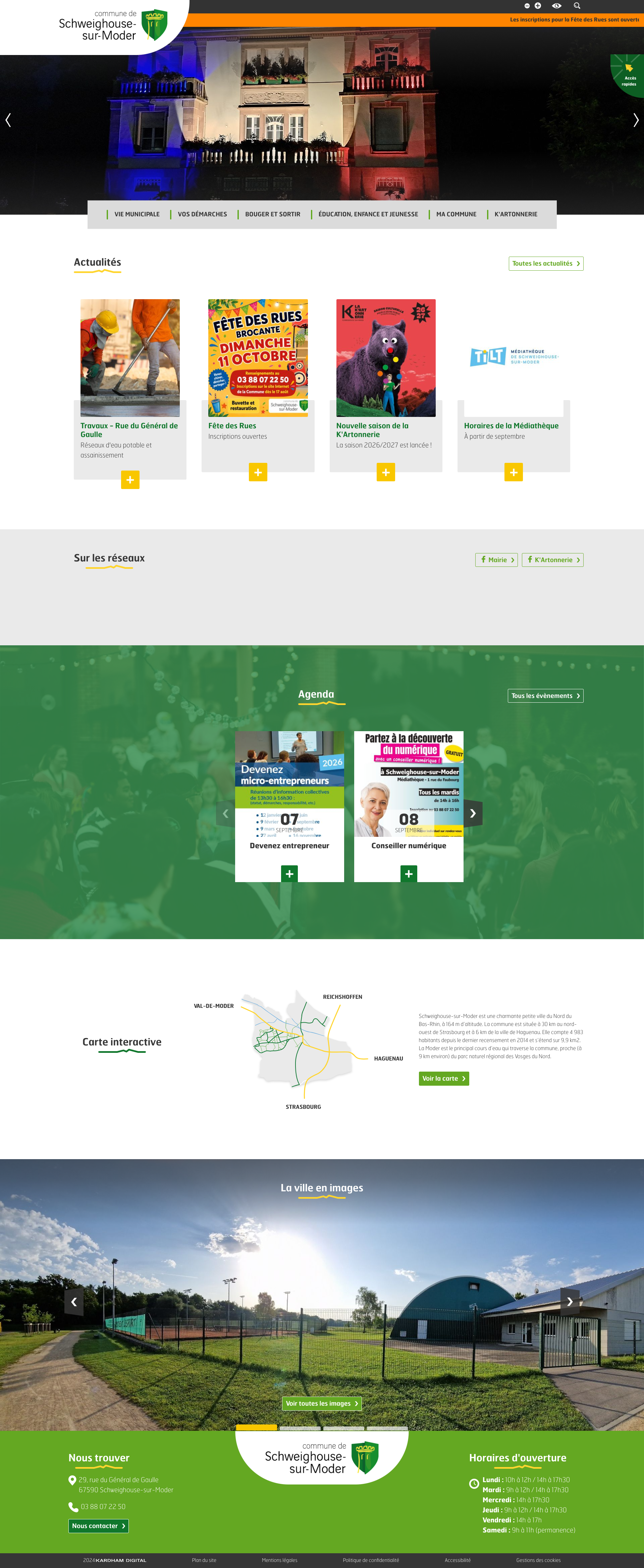 Aperçu du site