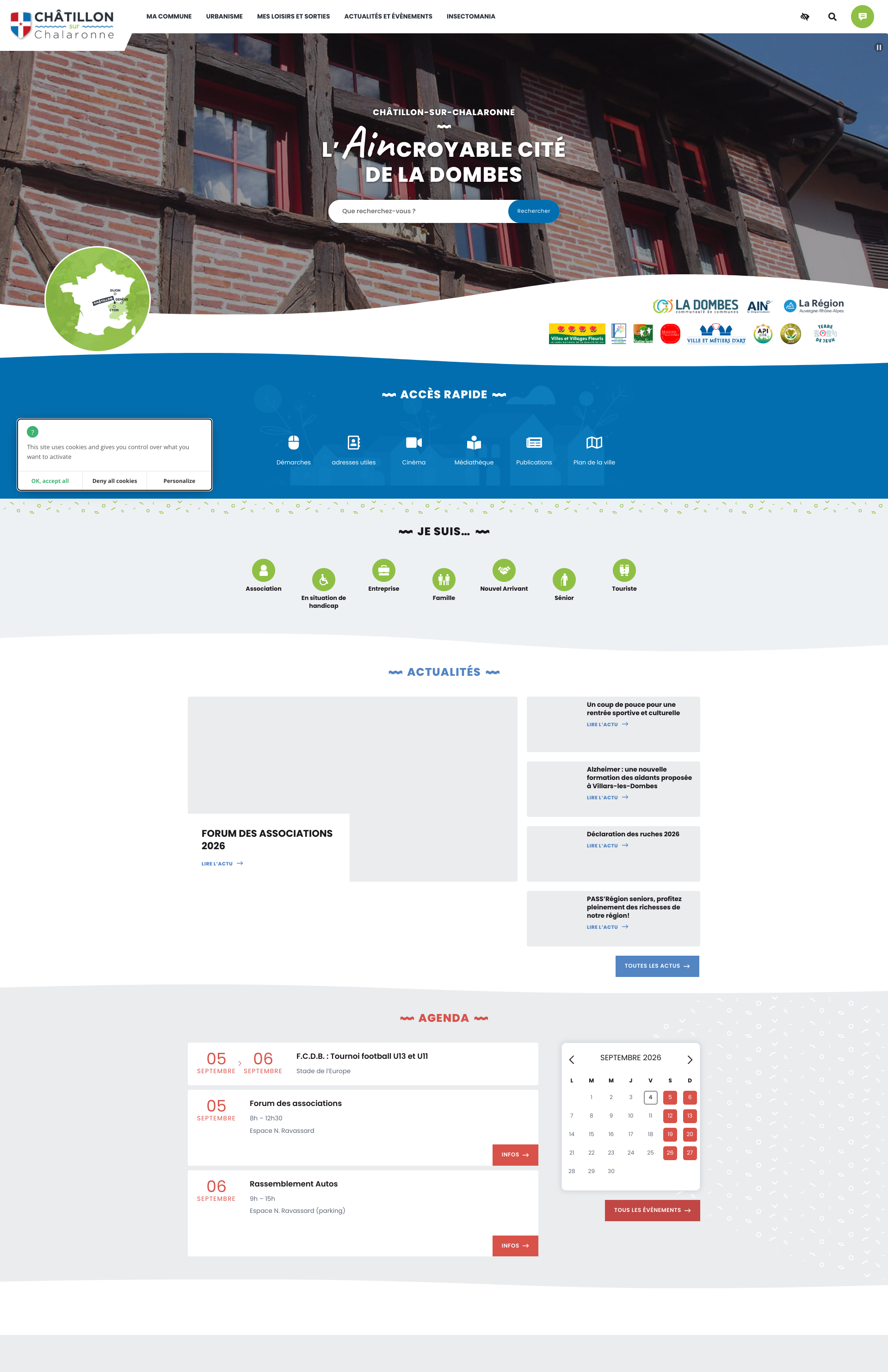 Aperçu du site