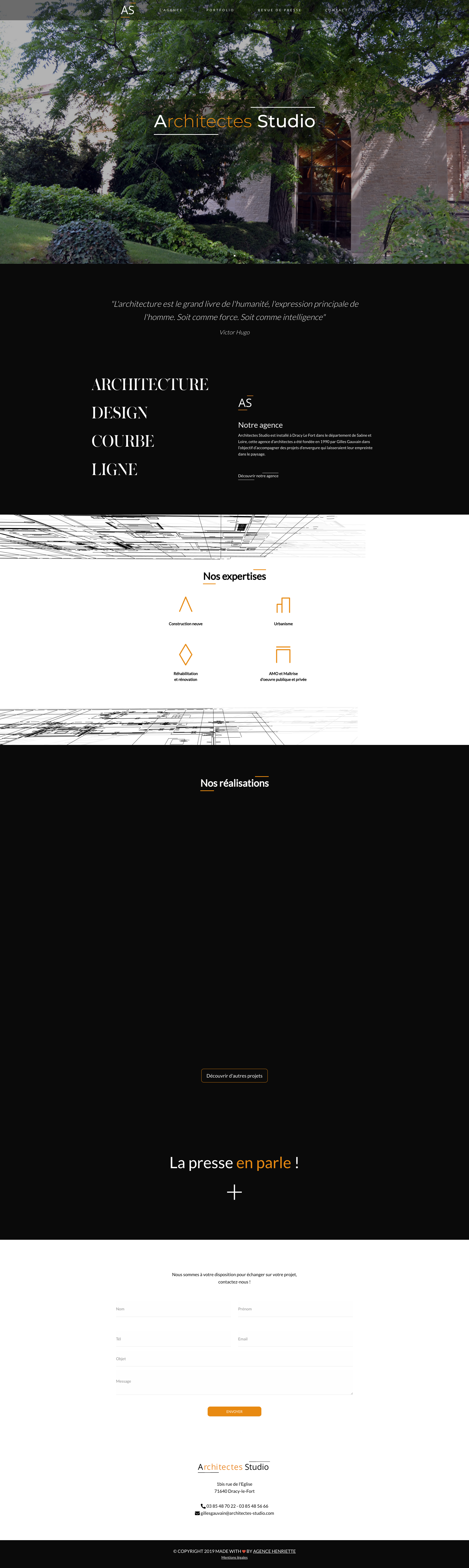 Aperçu du site