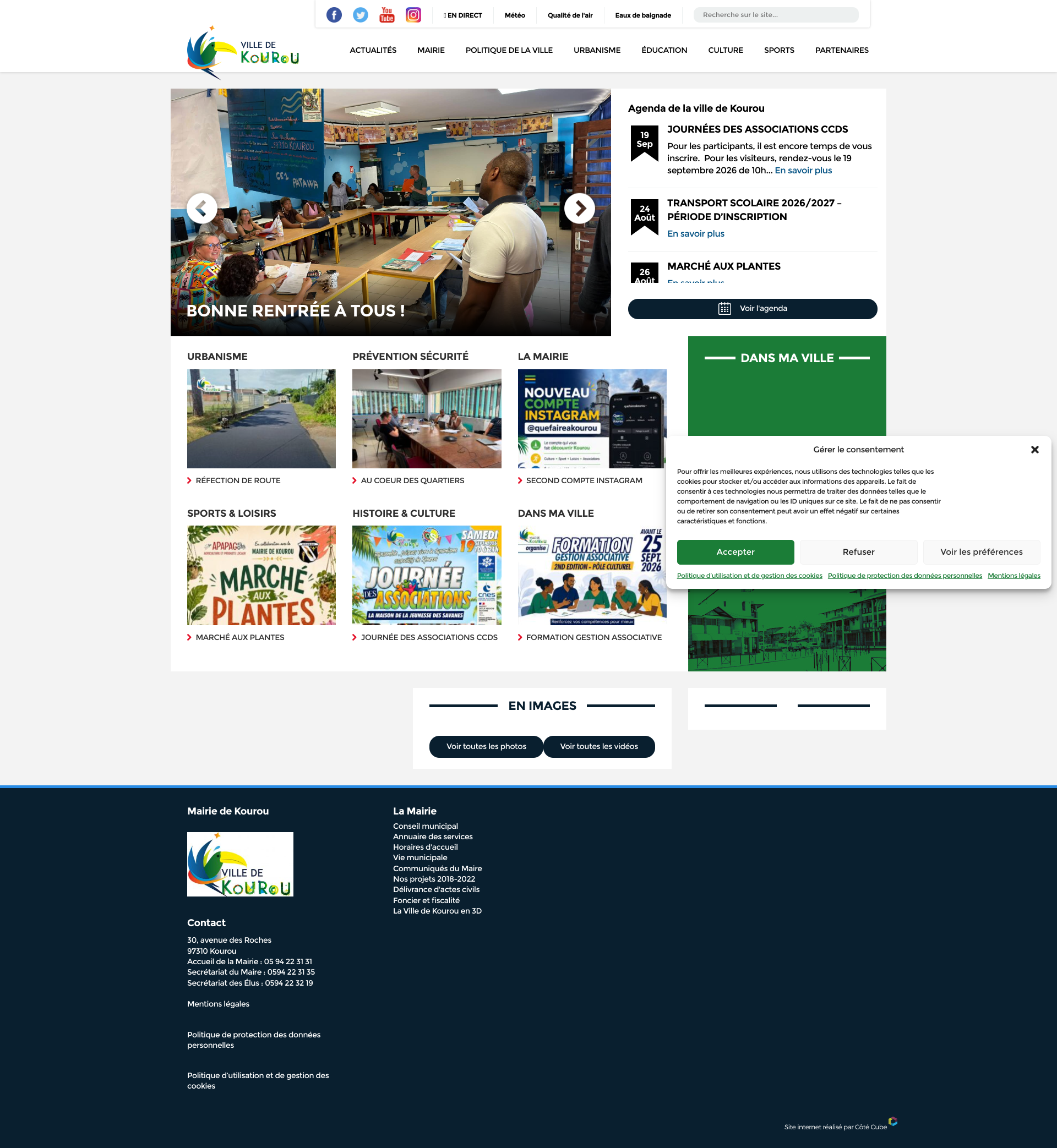 Aperçu du site