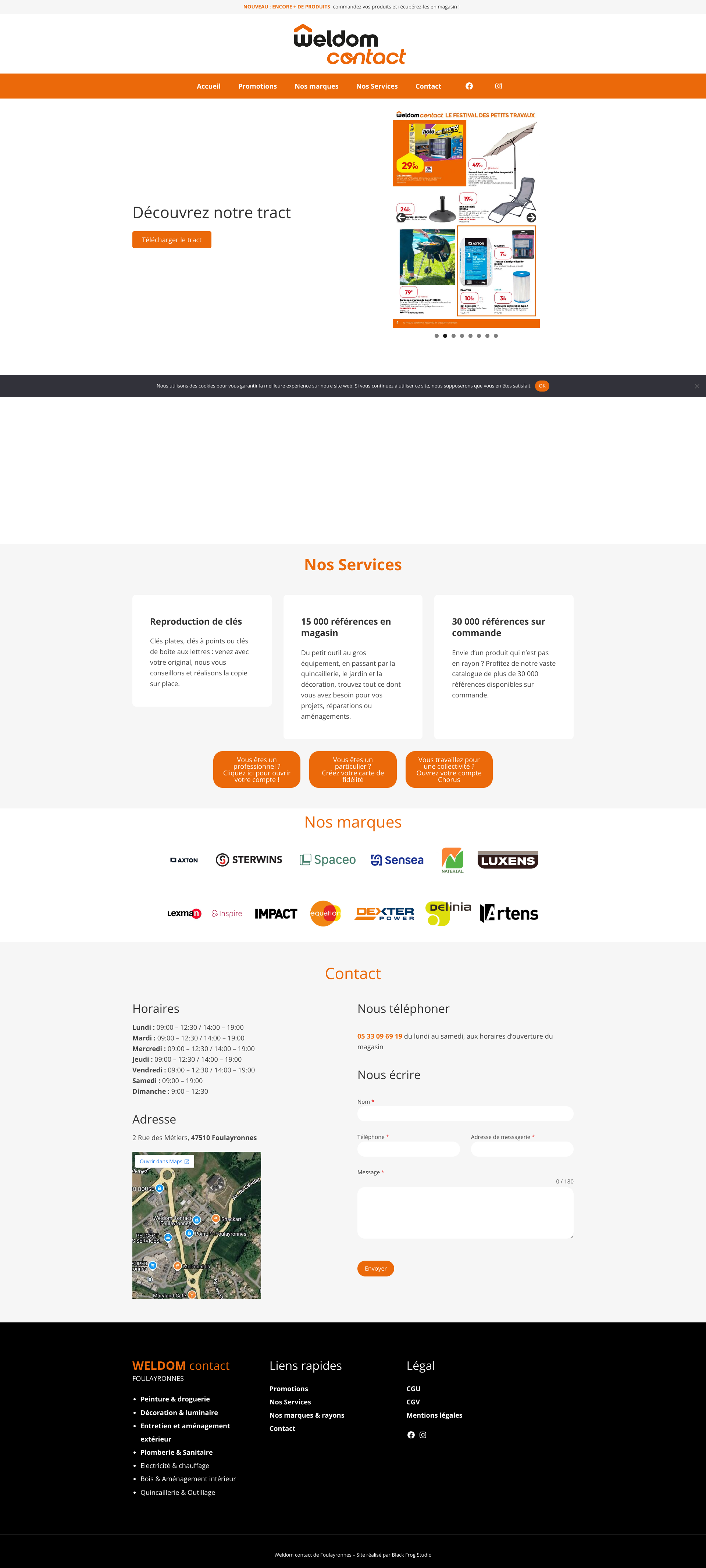 Aperçu du site