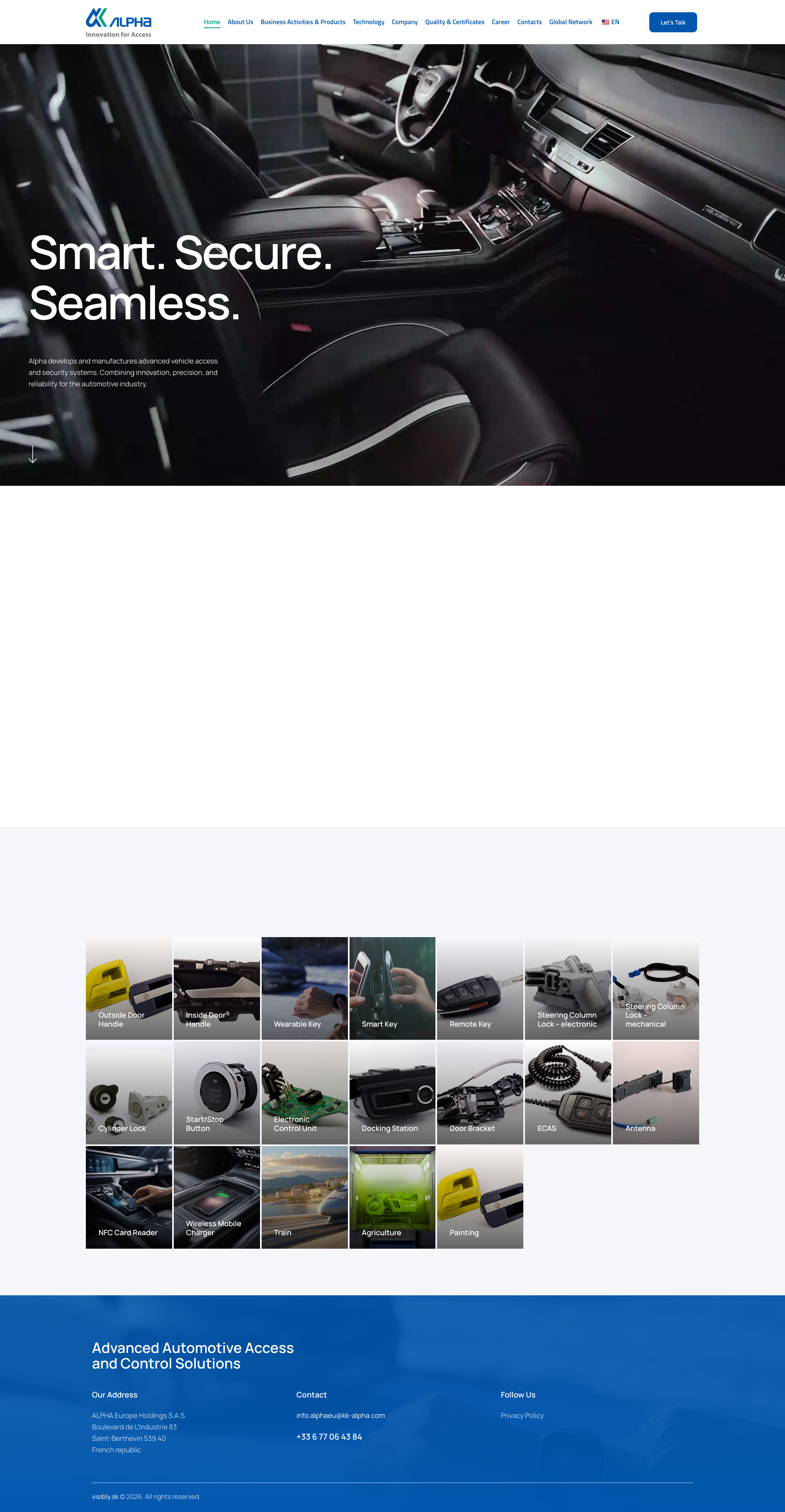 Aperçu du site