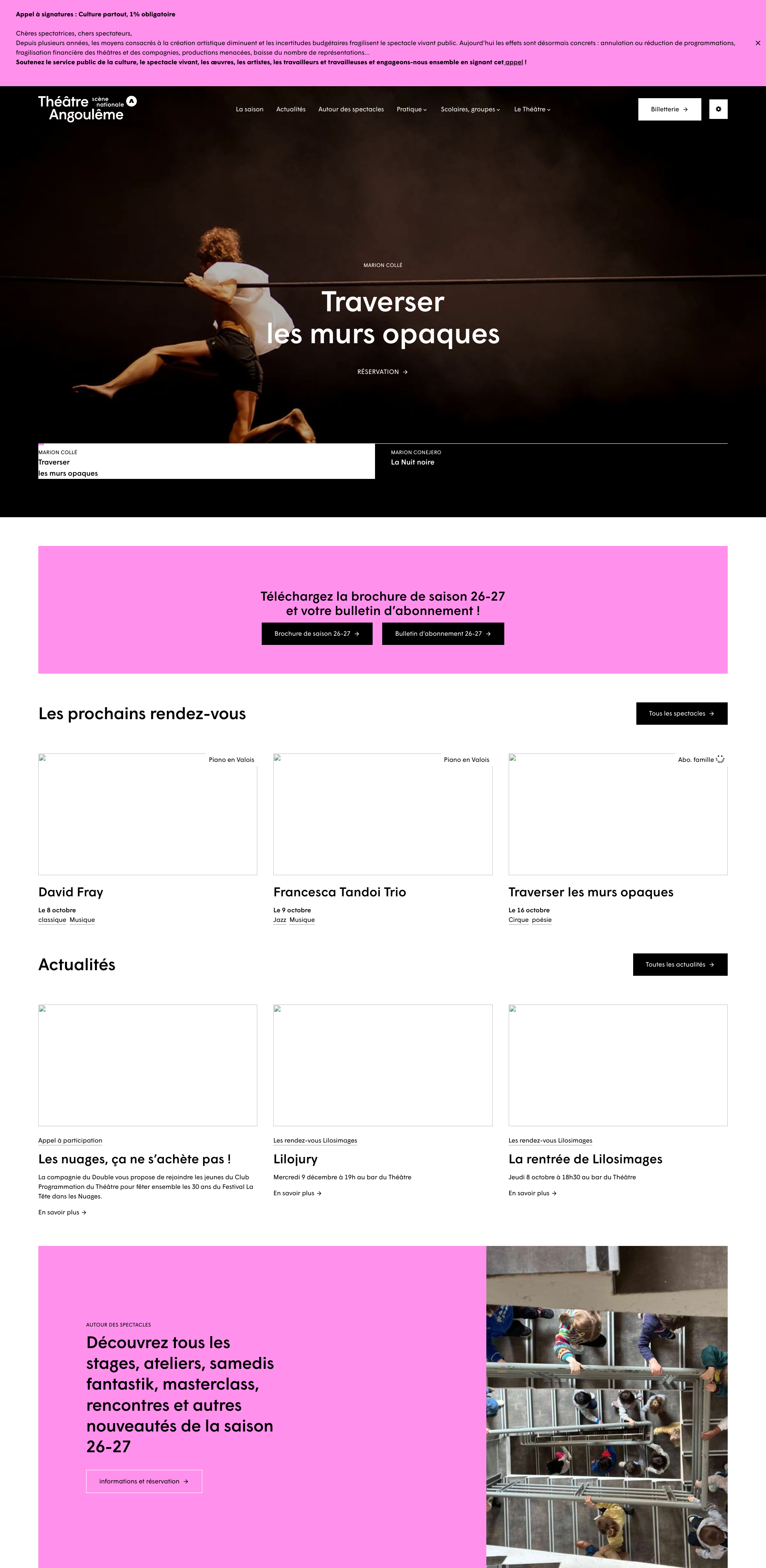 Aperçu du site