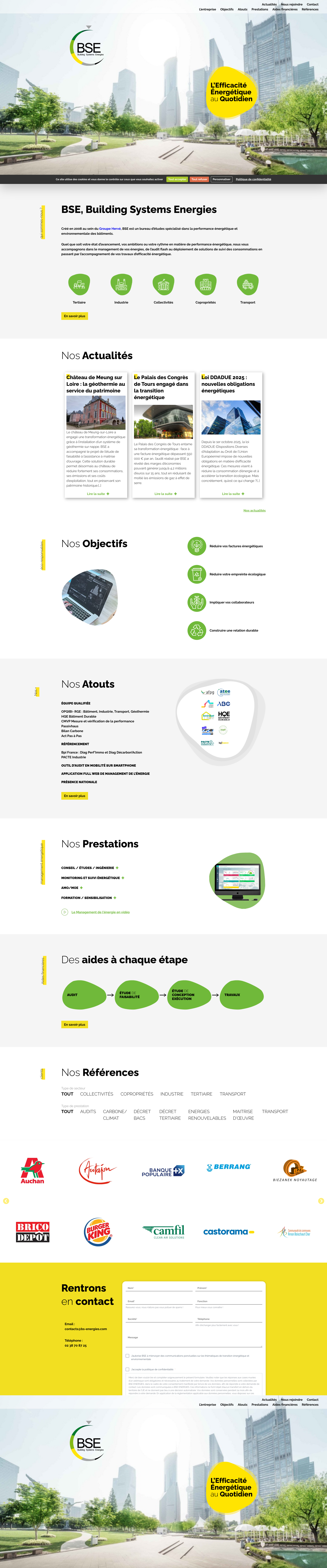 Aperçu du site