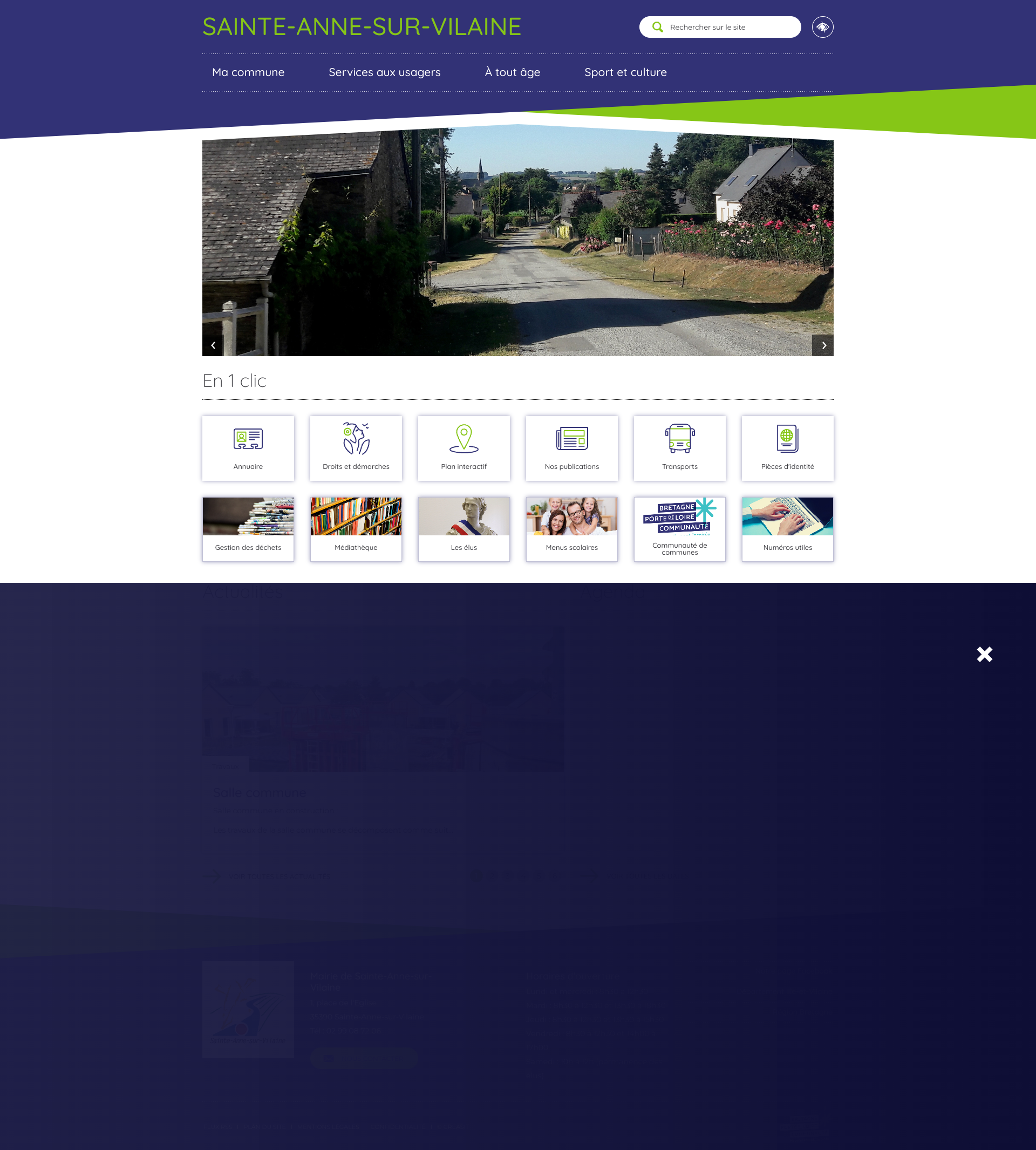 Aperçu du site