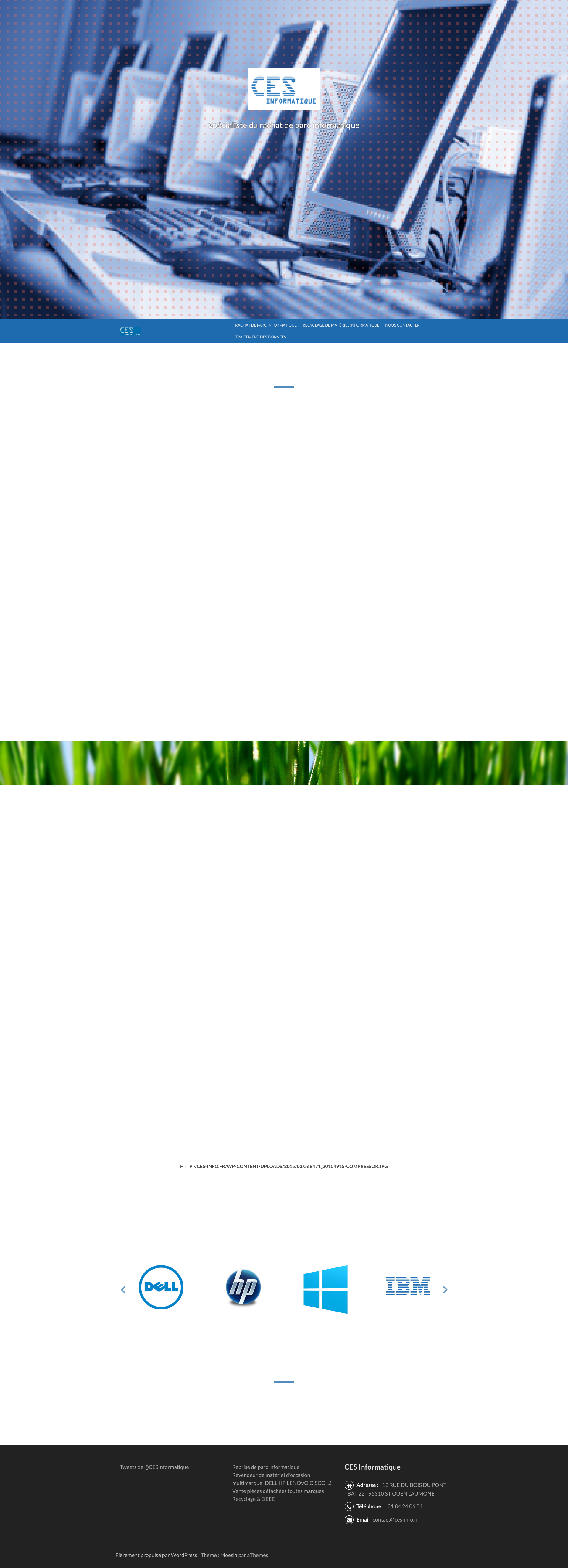 Aperçu du site