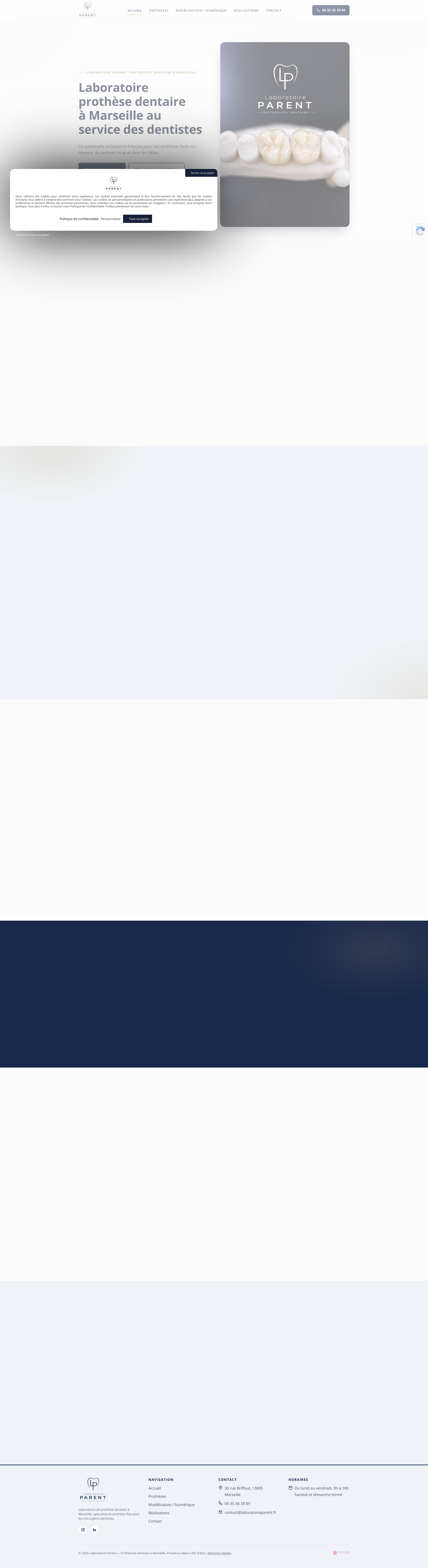 Aperçu du site