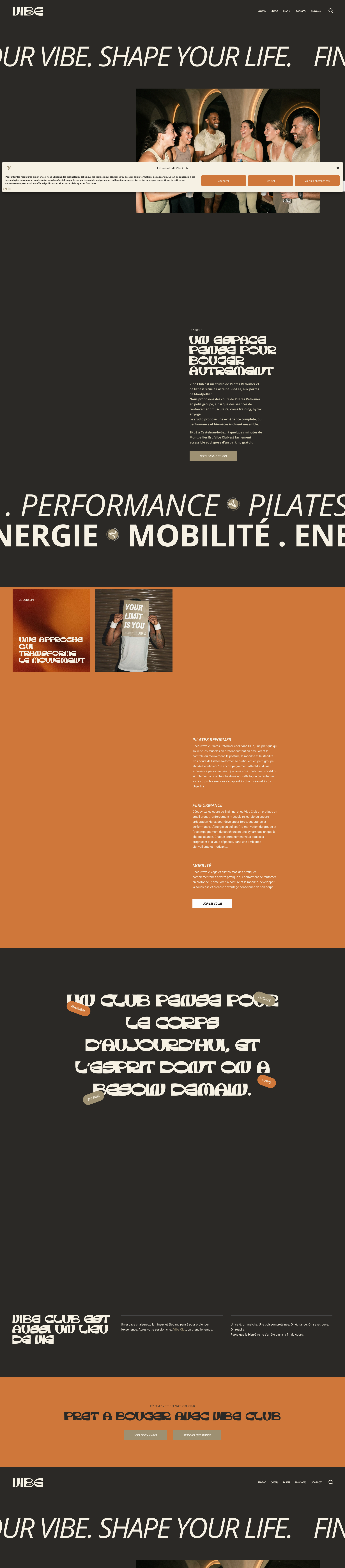 Aperçu du site