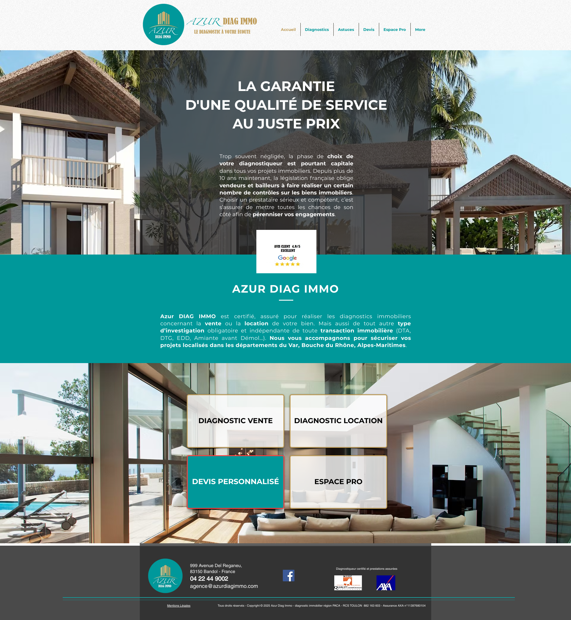 Aperçu du site