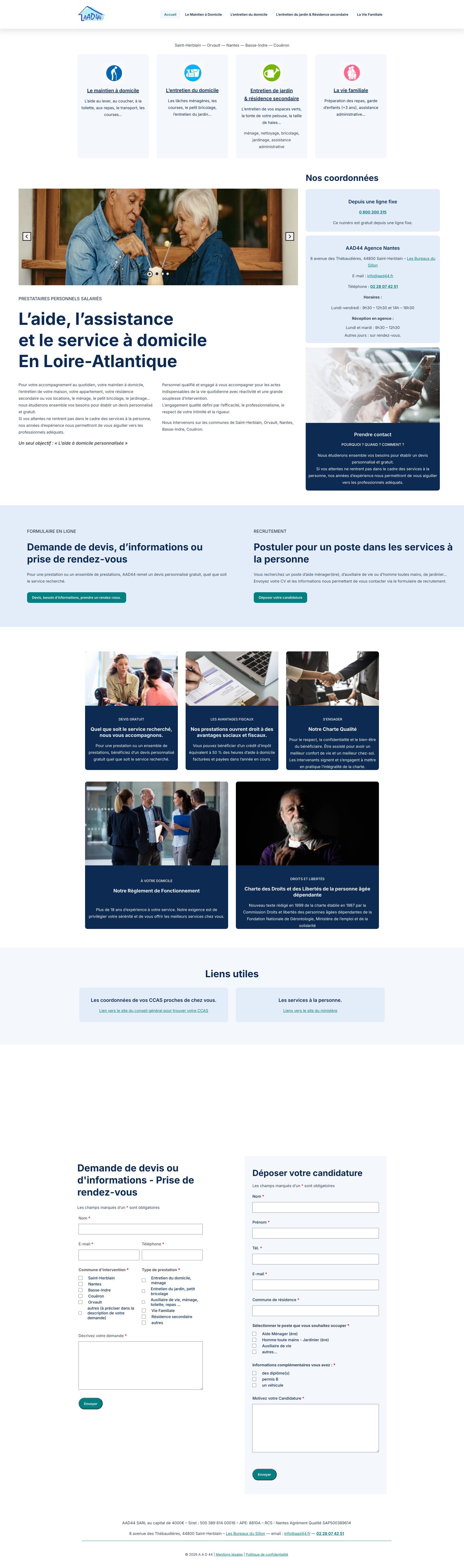 Aperçu du site