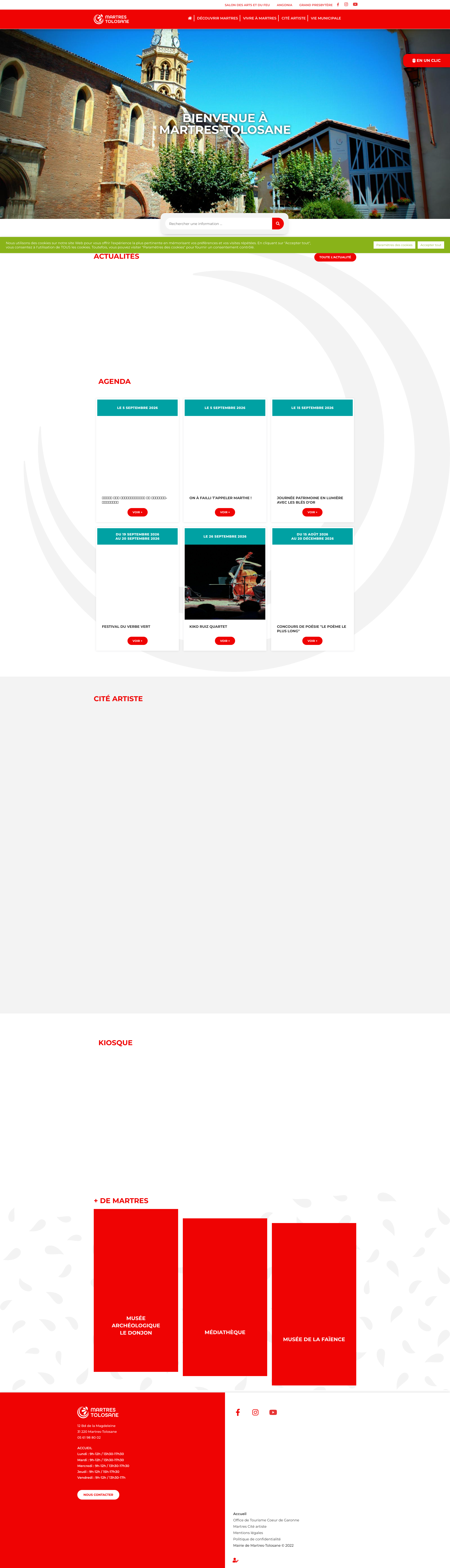 Aperçu du site