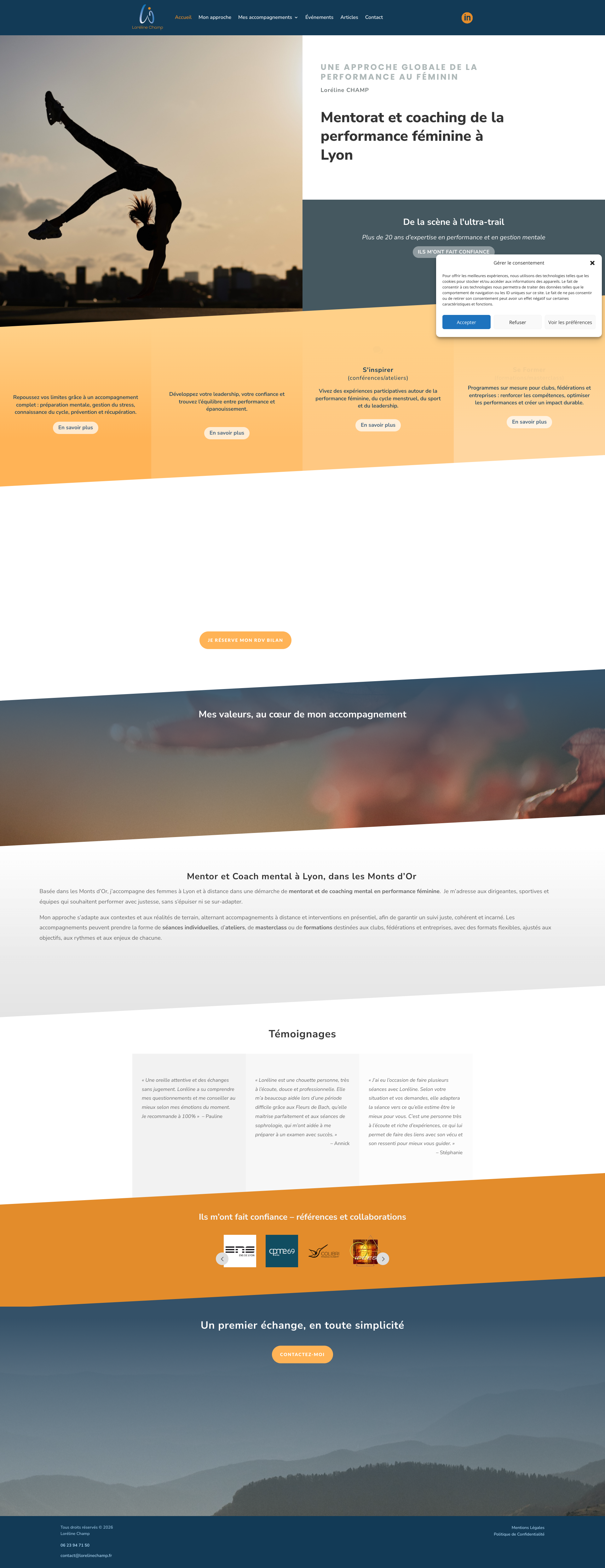 Aperçu du site