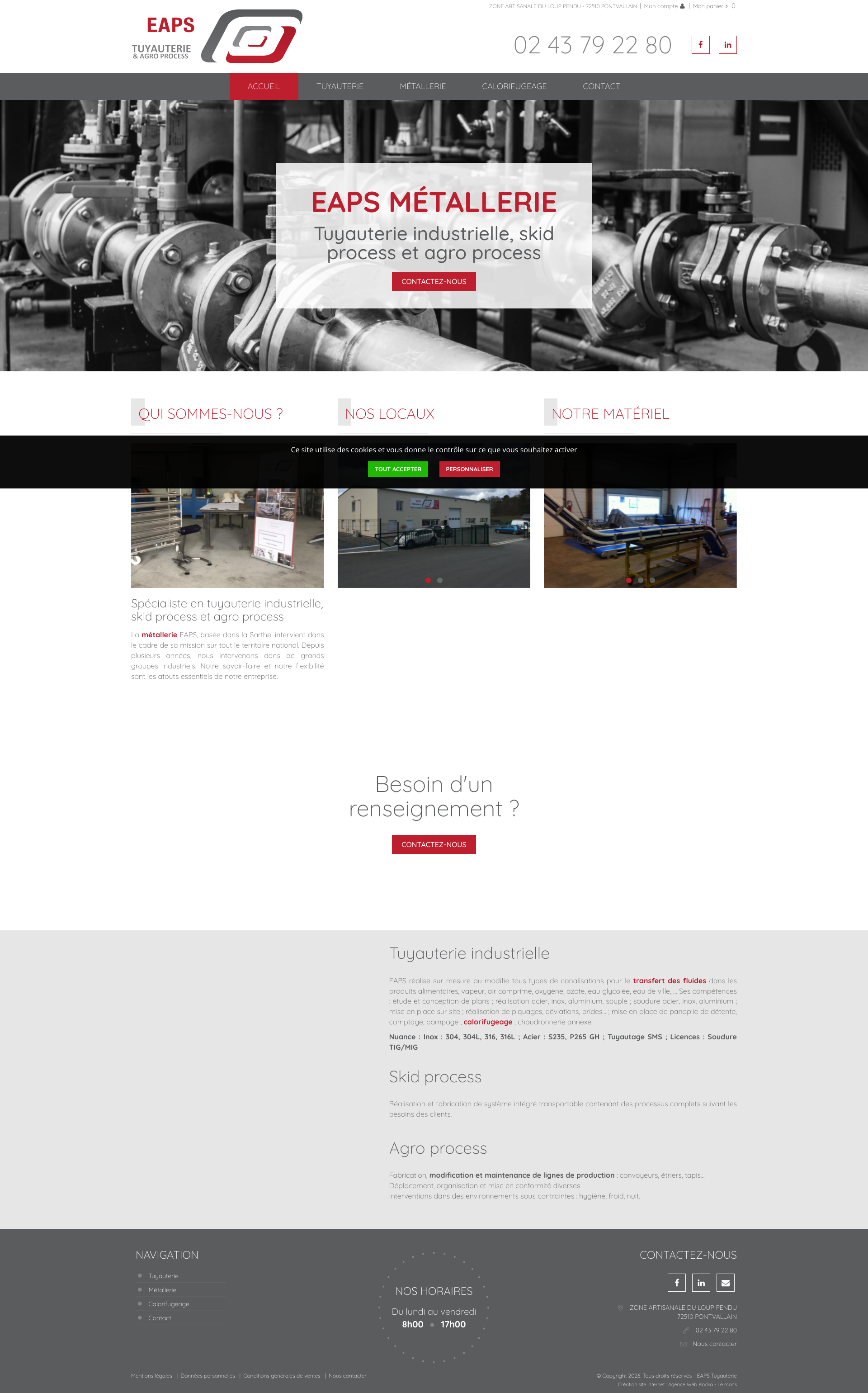 Aperçu du site