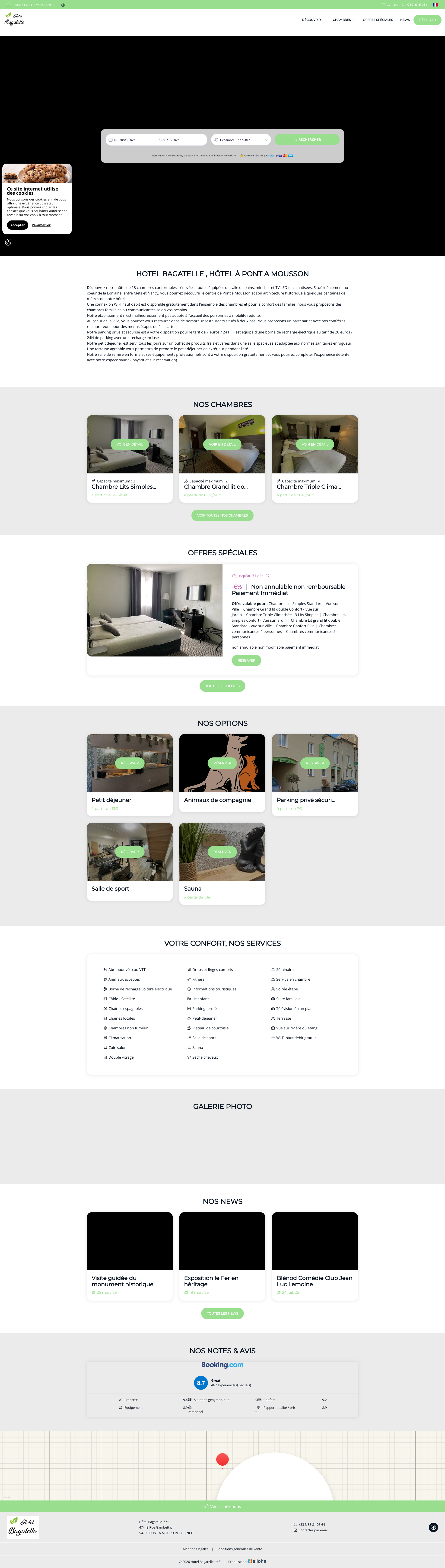 Aperçu du site