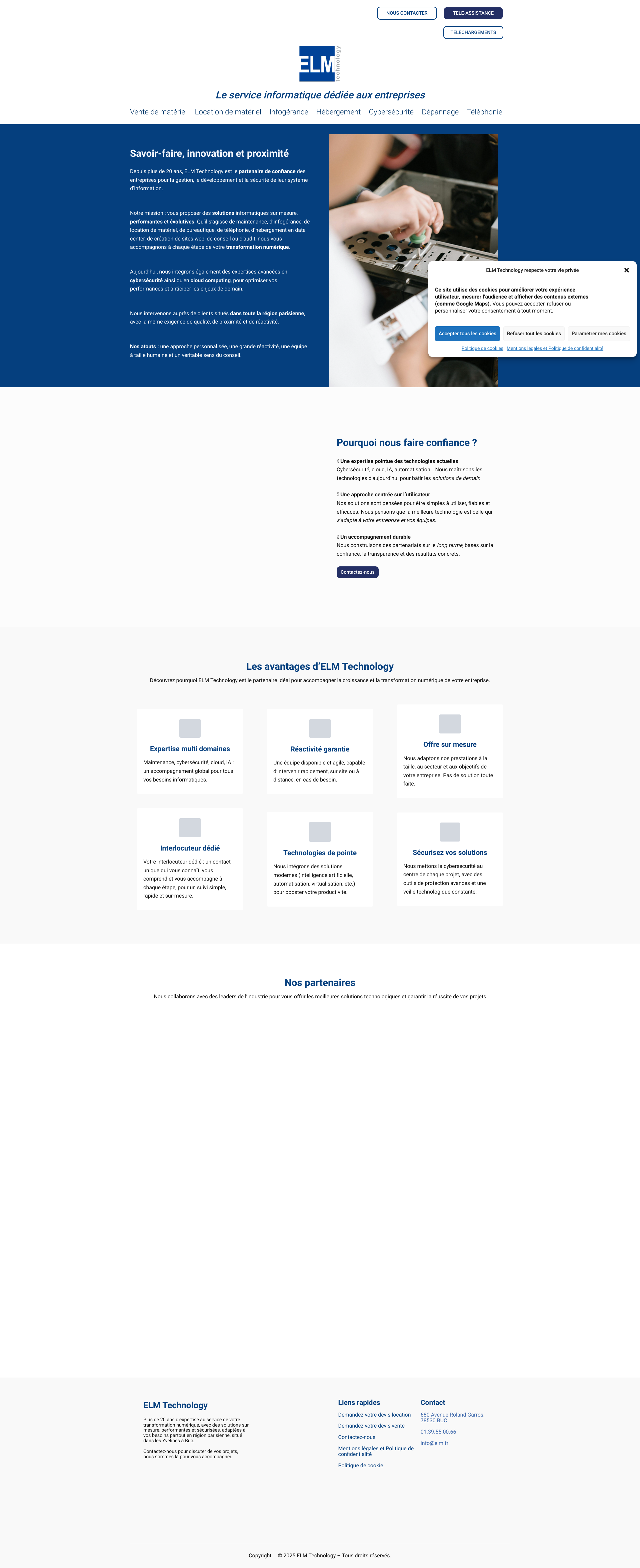 Aperçu du site