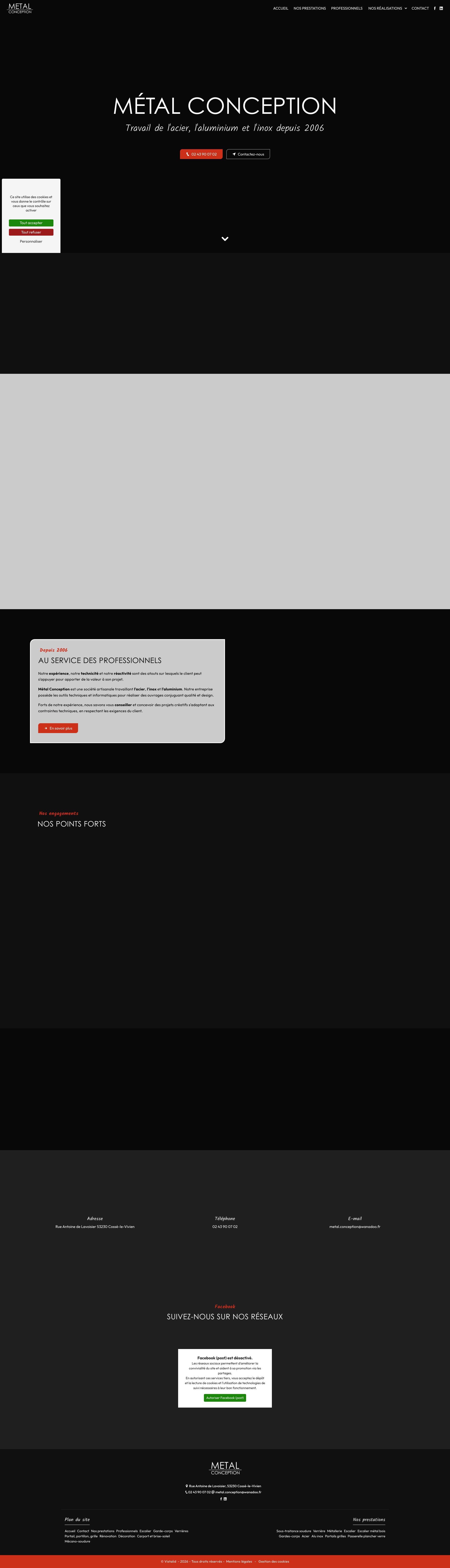 Aperçu du site