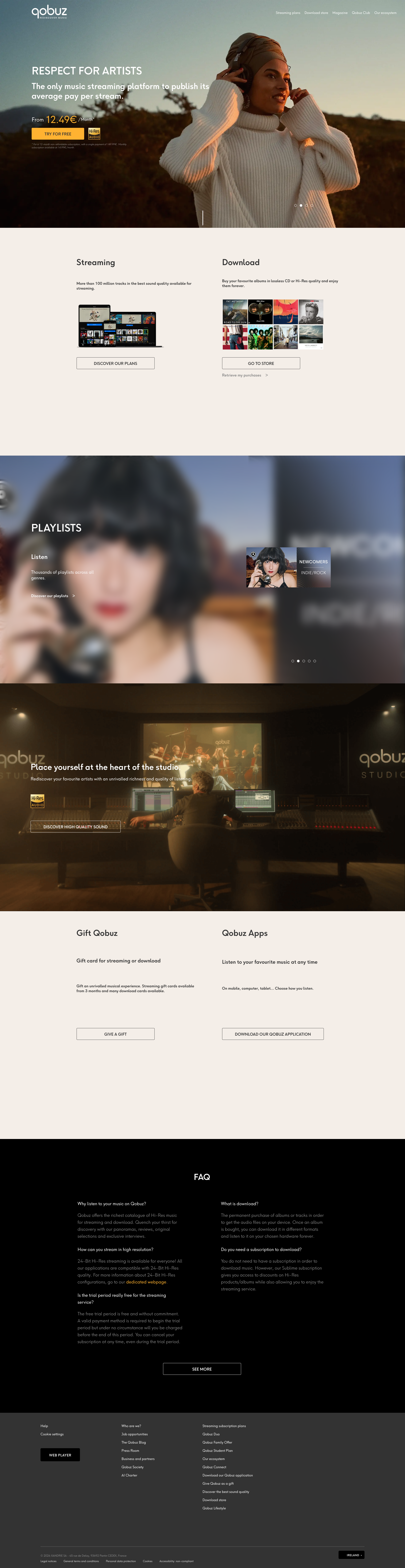 Aperçu du site