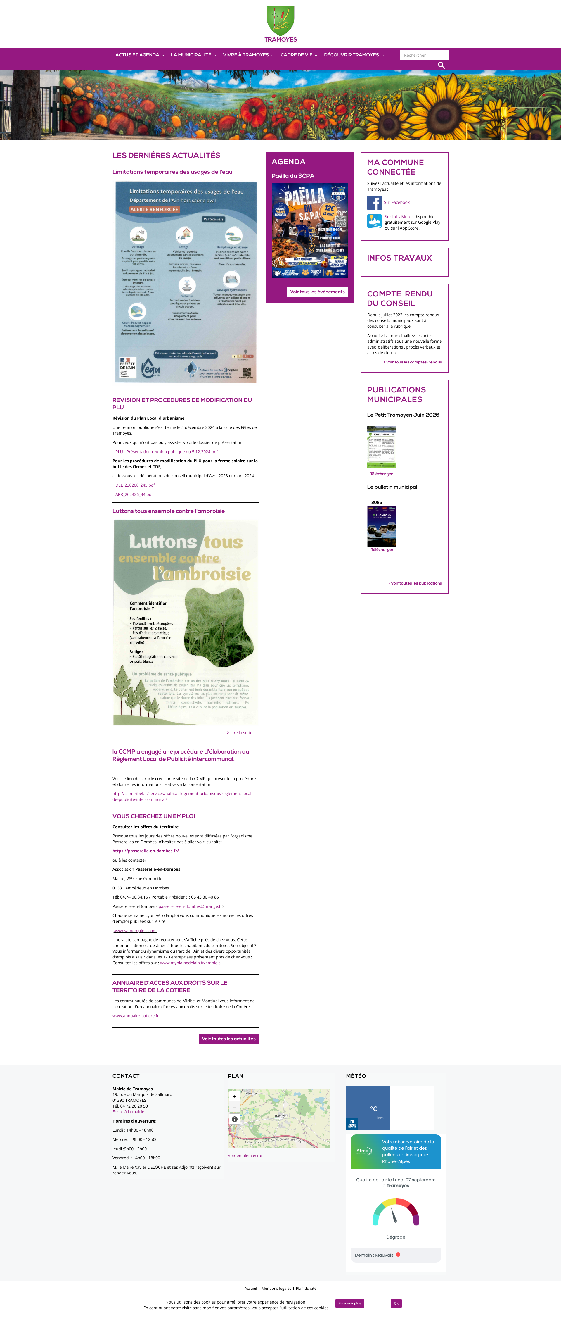 Aperçu du site