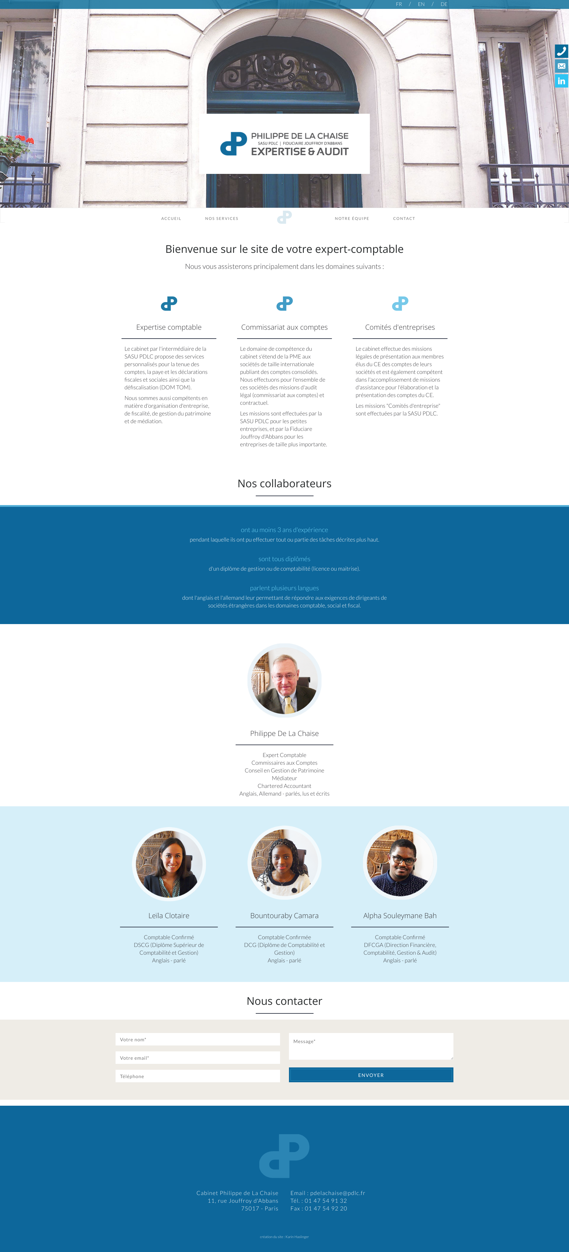 Aperçu du site