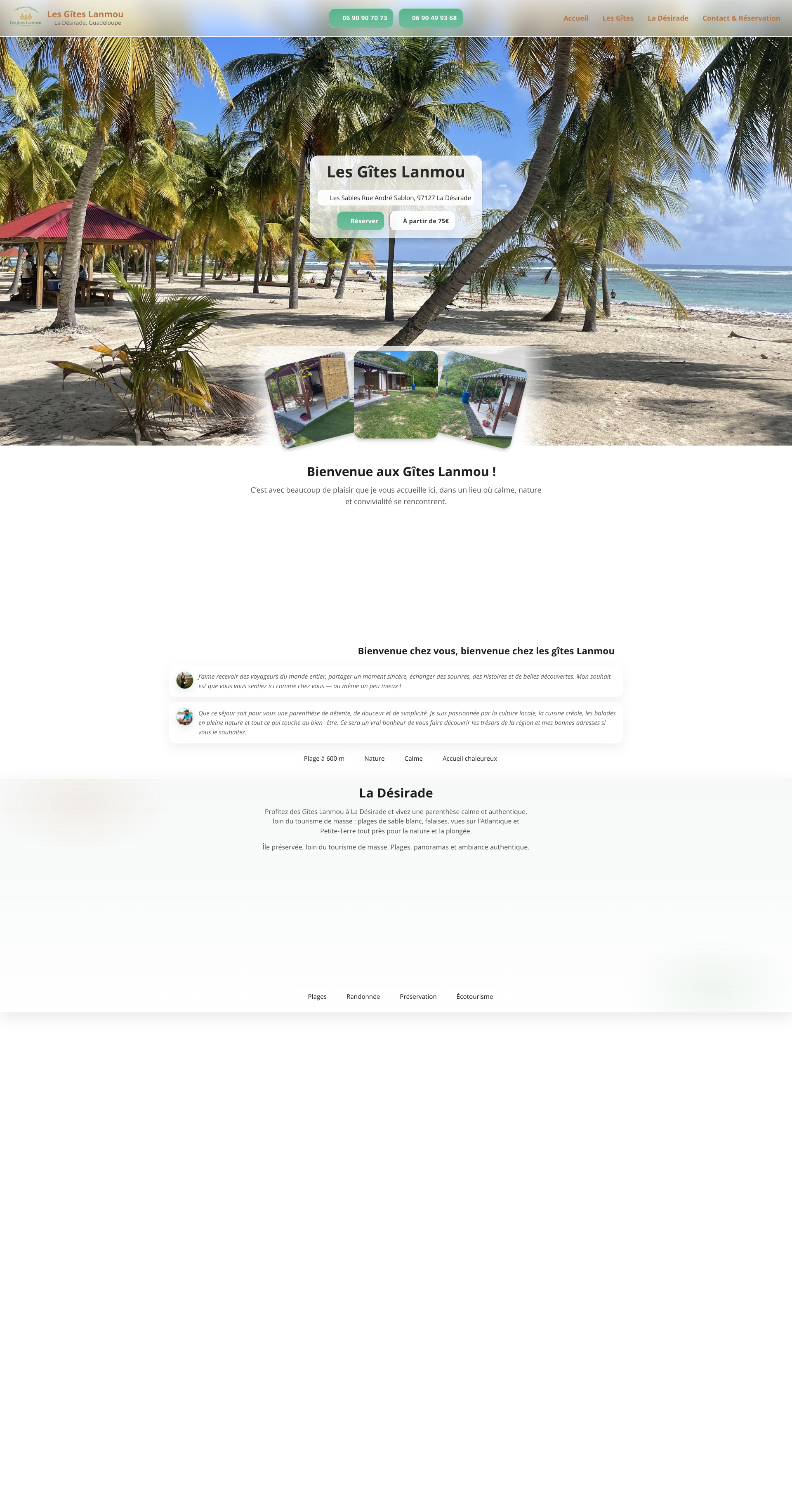 Aperçu du site