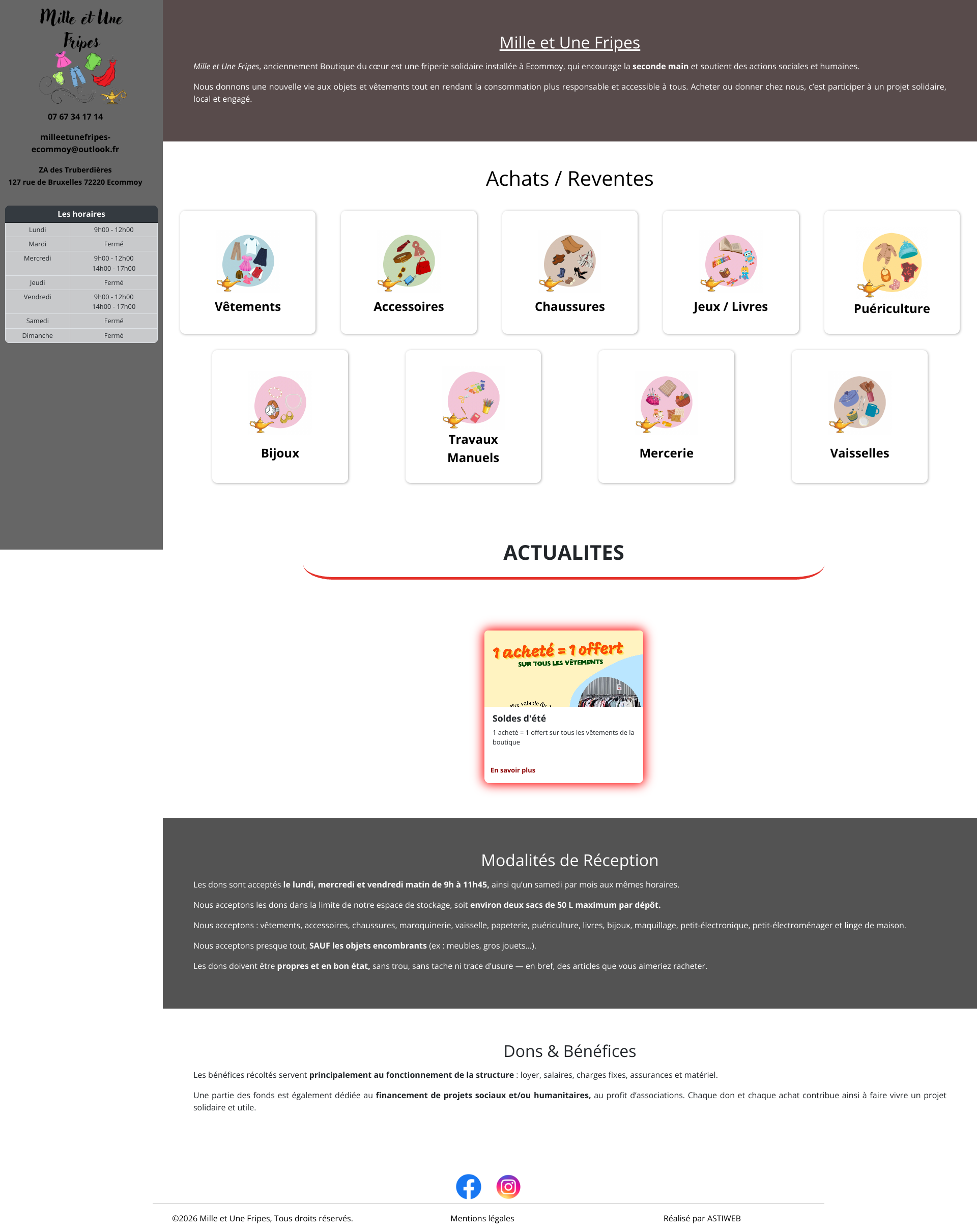 Aperçu du site