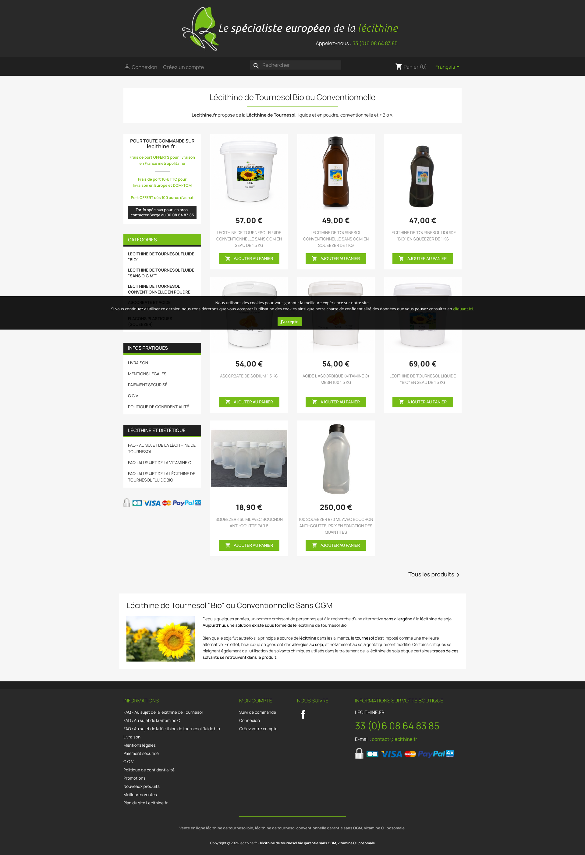 Aperçu du site