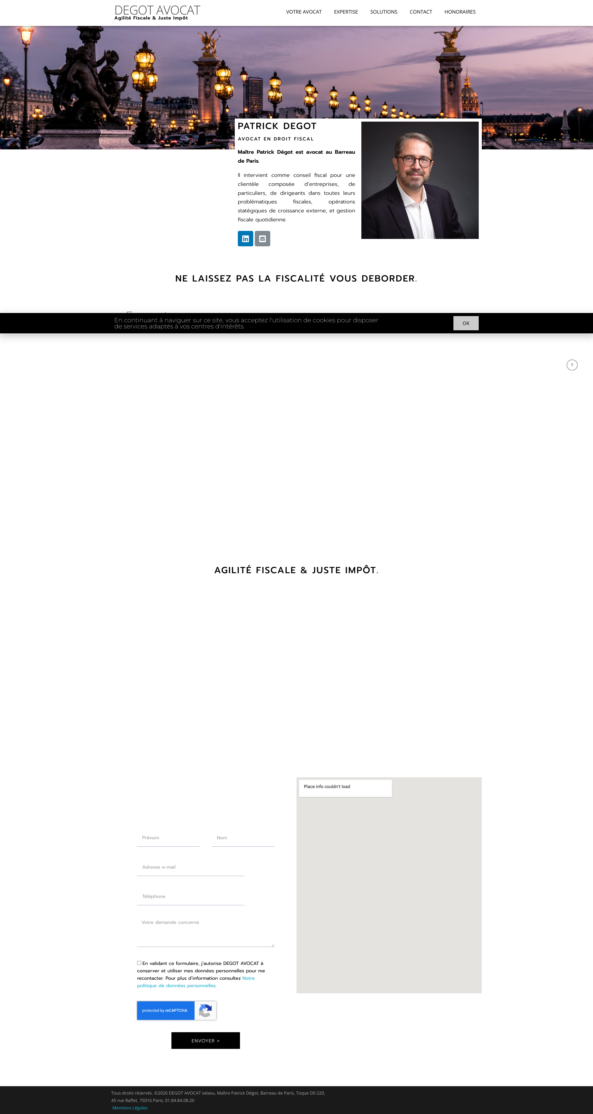 Aperçu du site