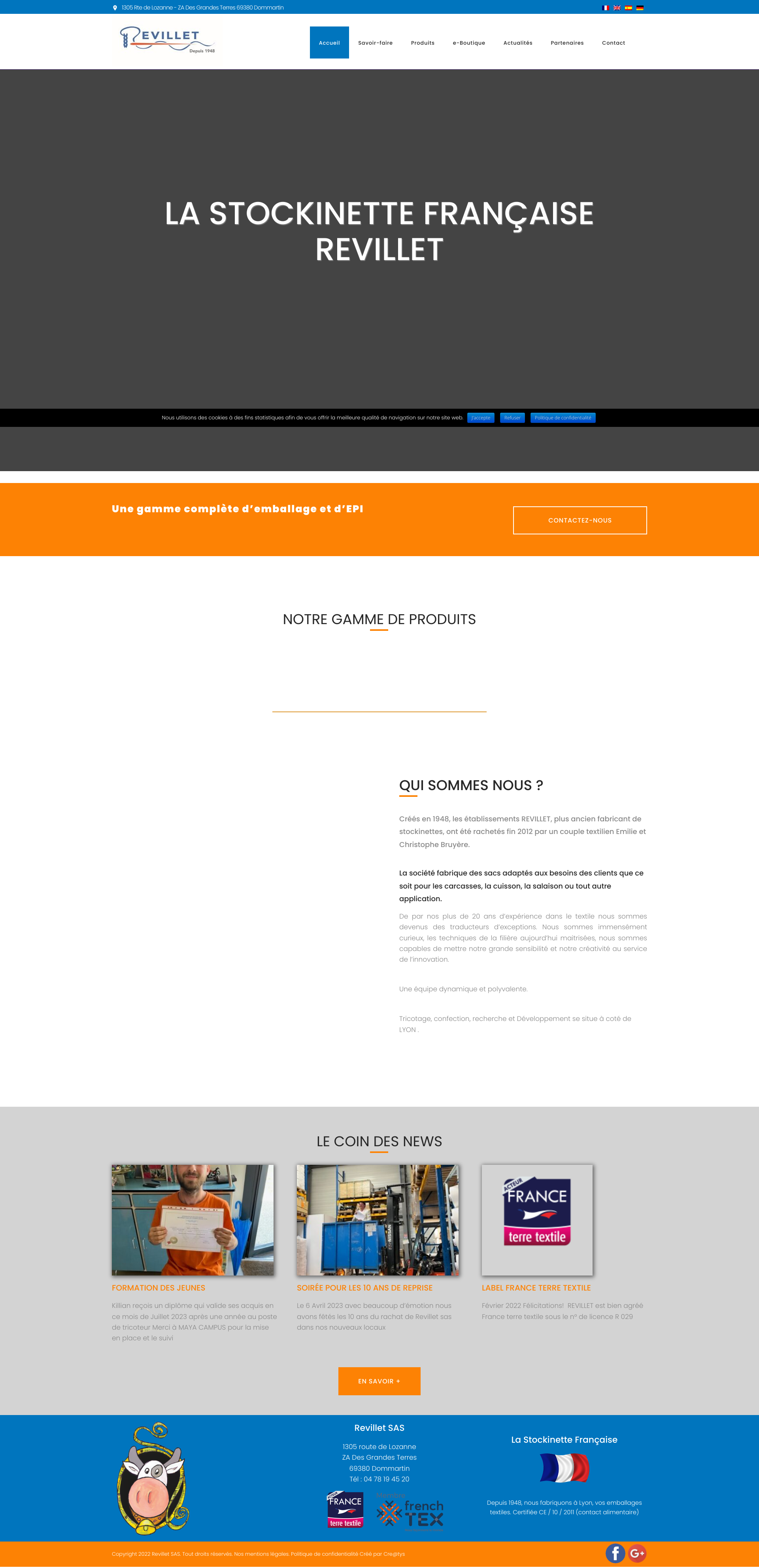 Aperçu du site