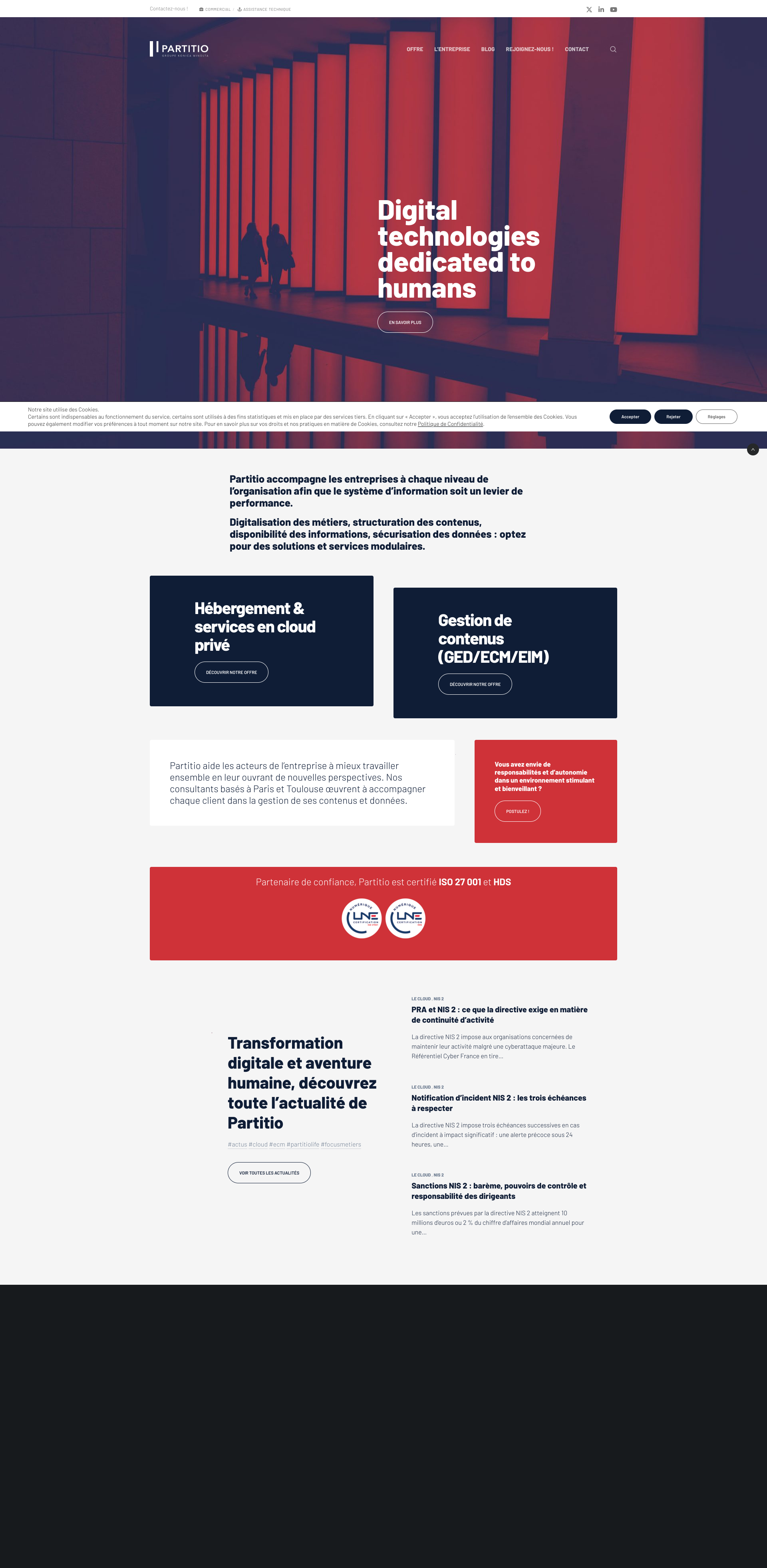 Aperçu du site