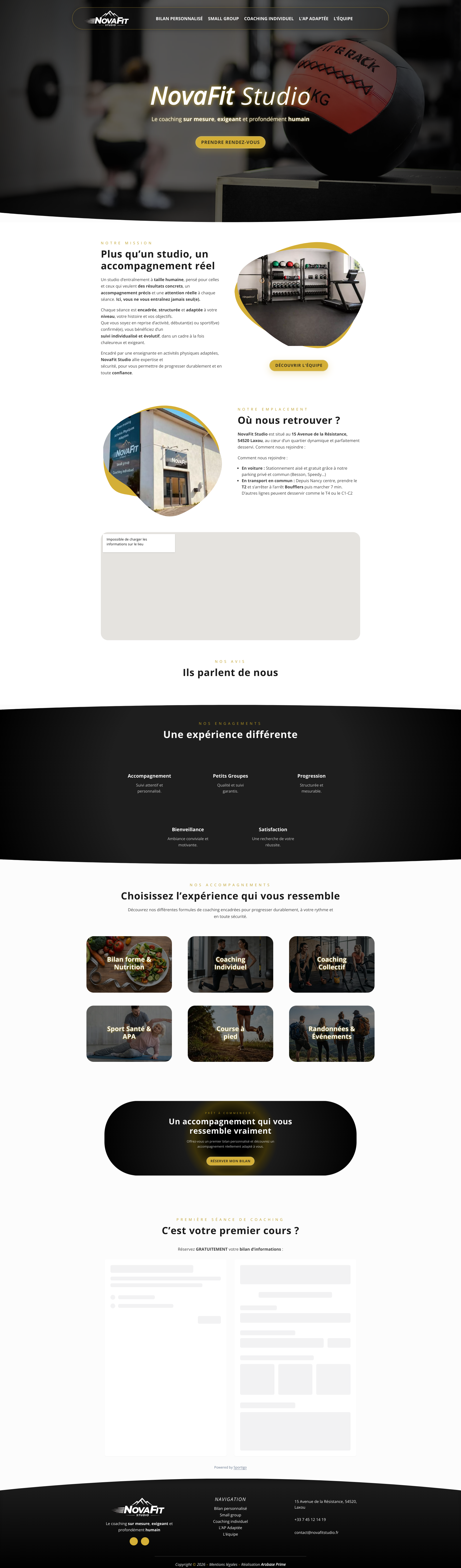 Aperçu du site