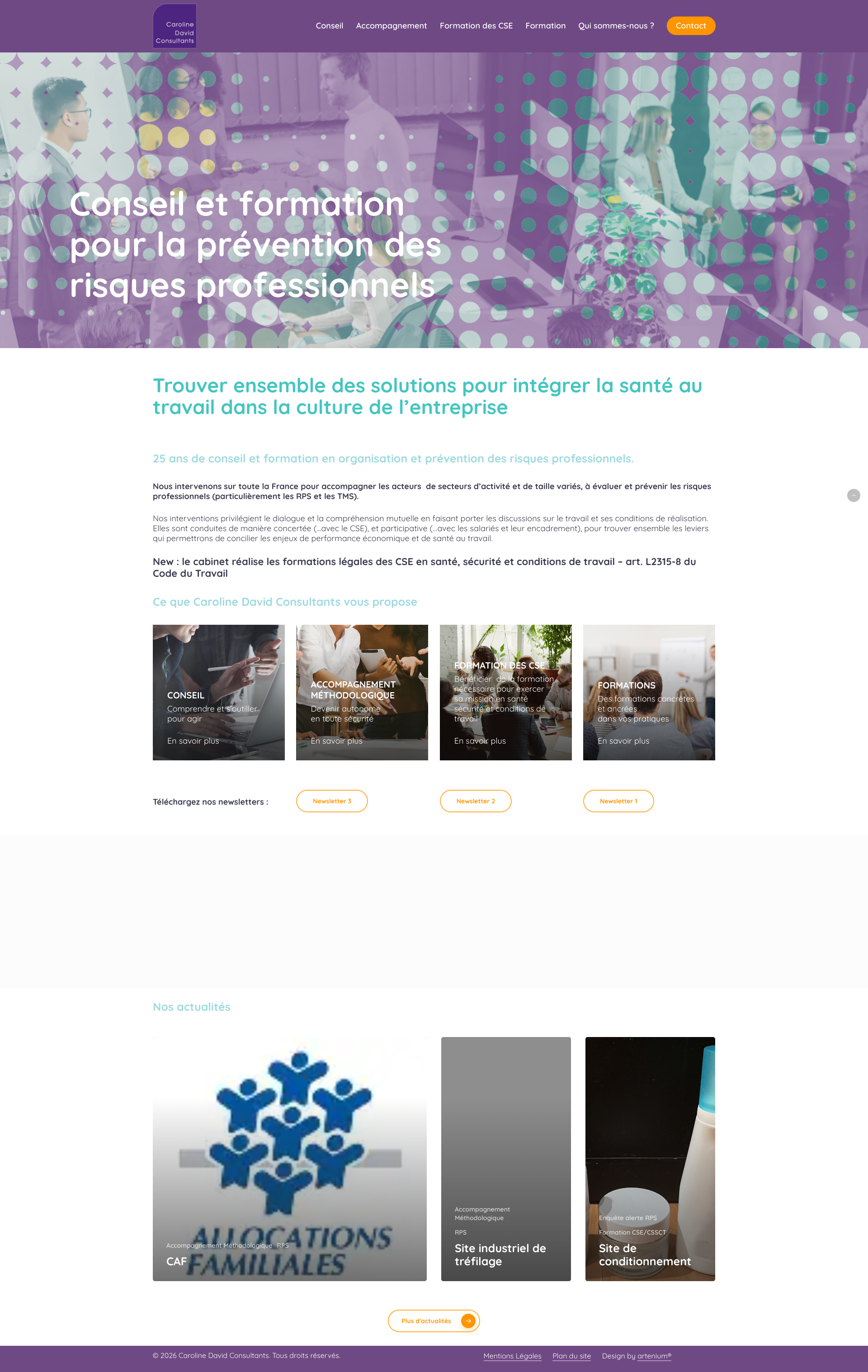 Aperçu du site