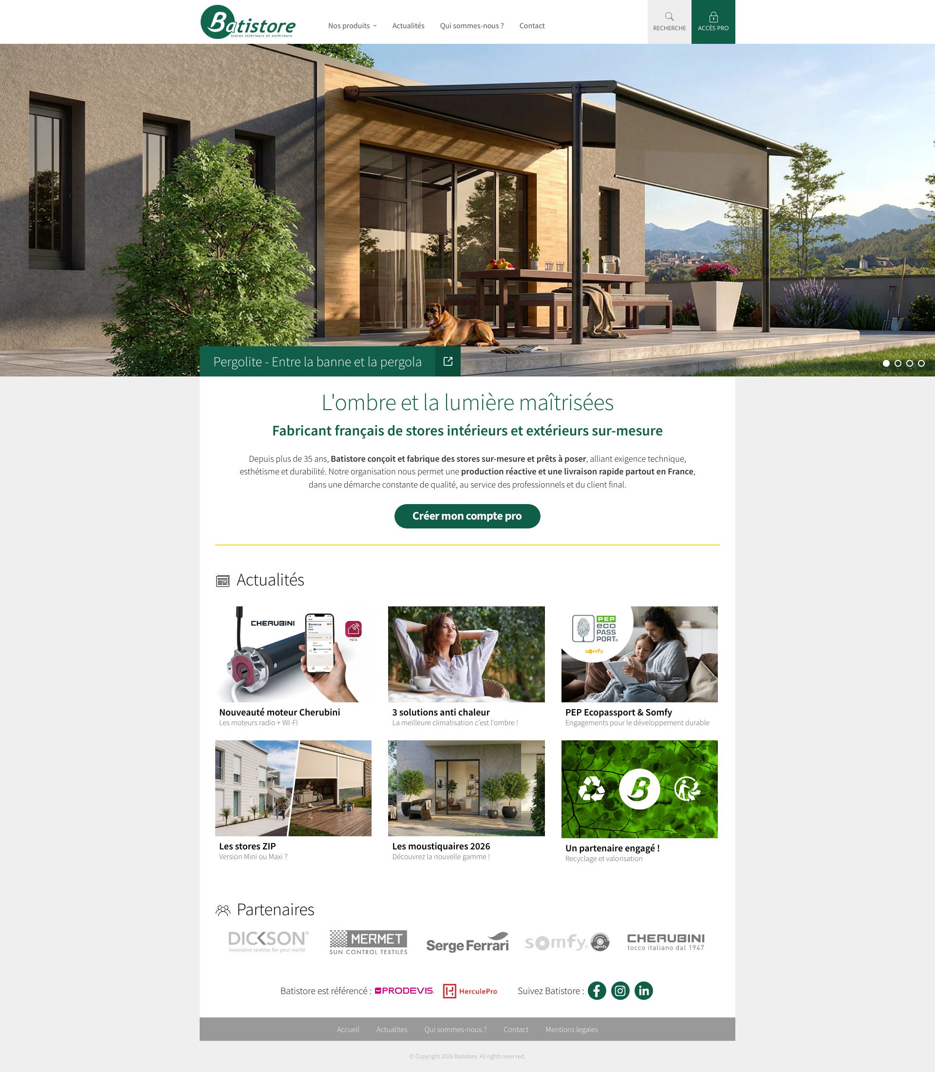 Aperçu du site