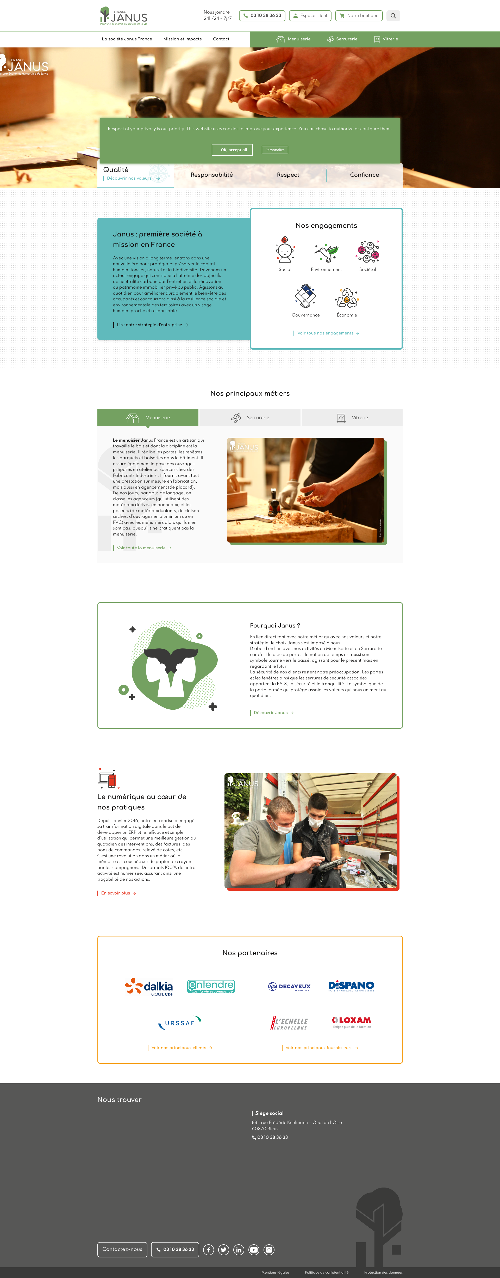 Aperçu du site
