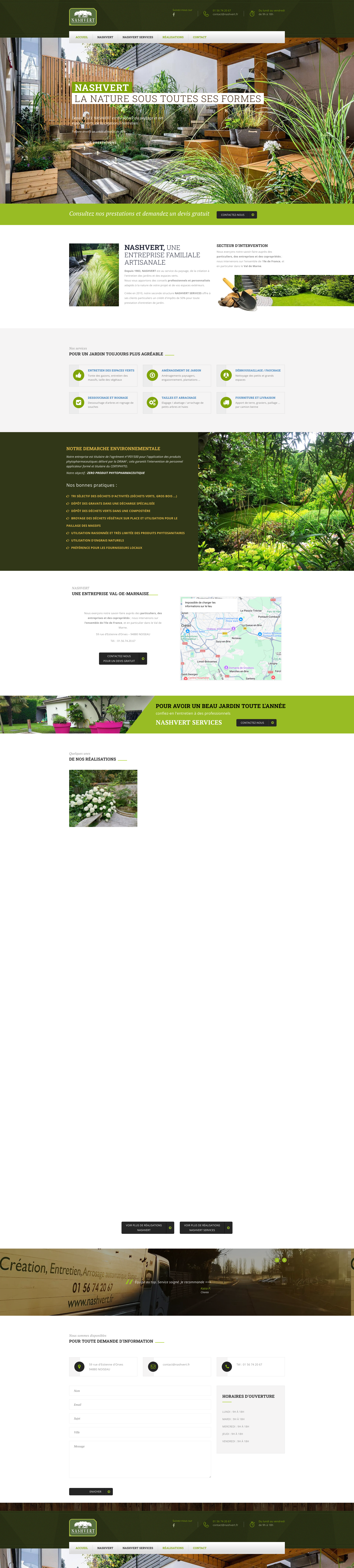 Aperçu du site